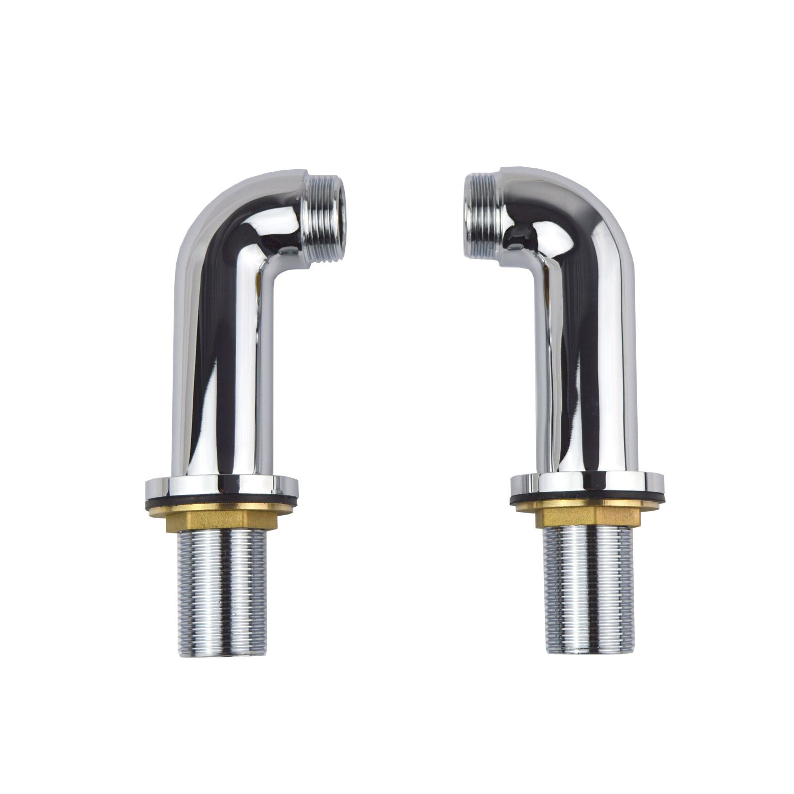 DECK MOUNTED CHROME BATH SHOWER FILLER MIXER TAP LEGS ADAPTER PILLARS EXTENSION eBay