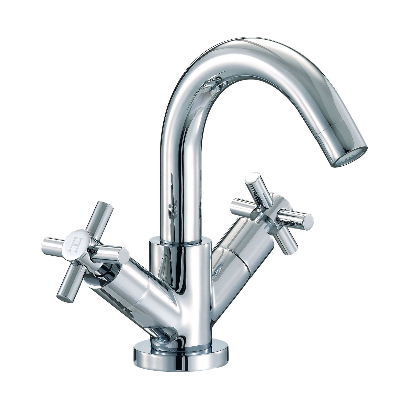 INDIGO BATHROOM BASIN MIXER MODERN CROSSHEAD CHROME TAP SOLID BRASS eBay