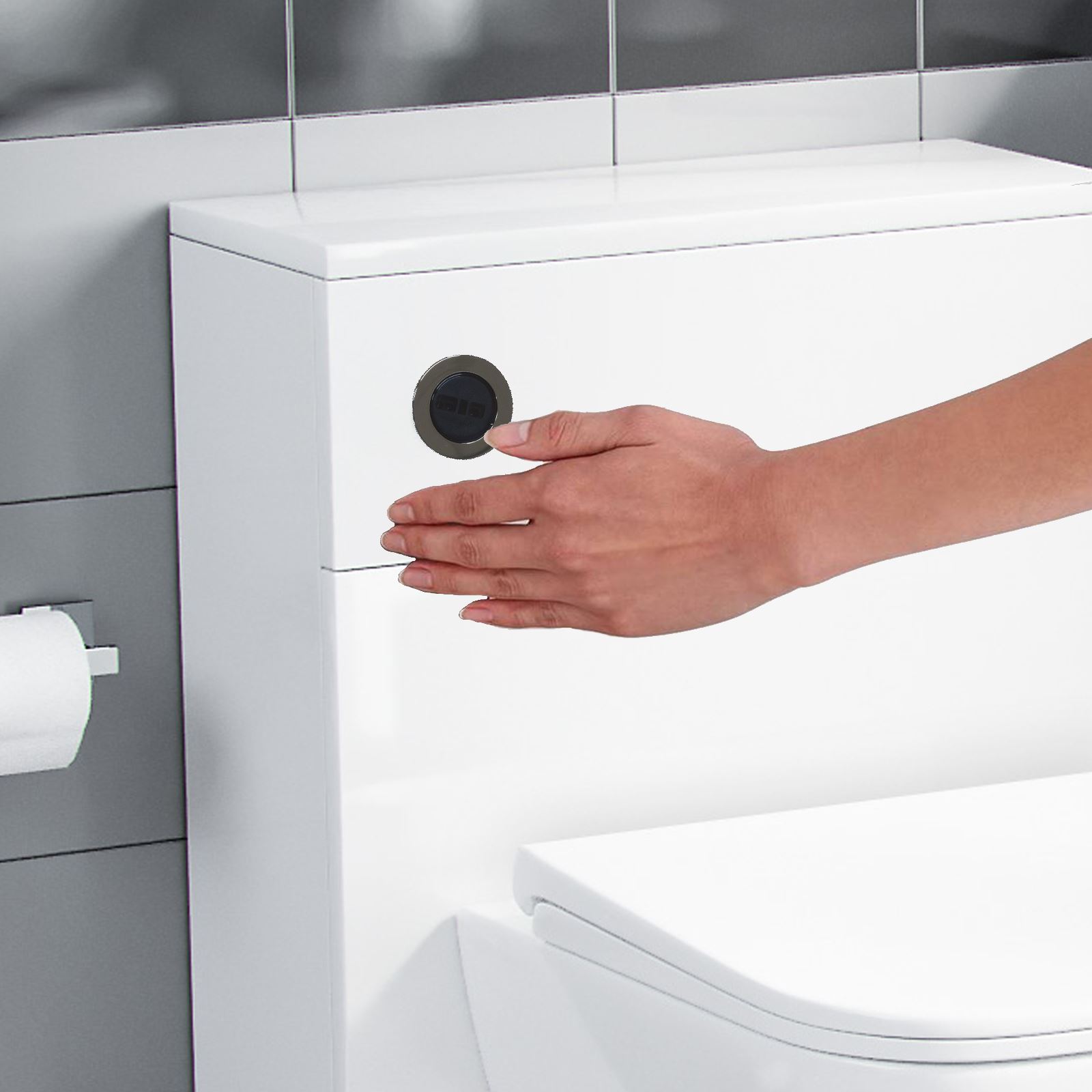 Automatic Toilet Flush Hands Free Infra Red Sensor and Cistern Net