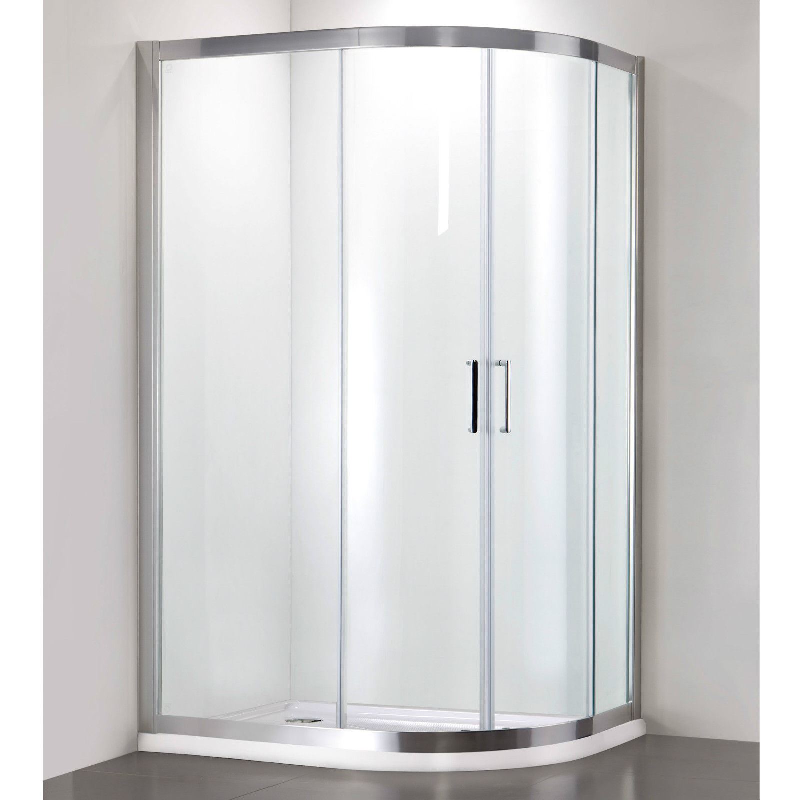 Atlas Framed Offset Quadrant Shower Enclosure Door 6mm Glass