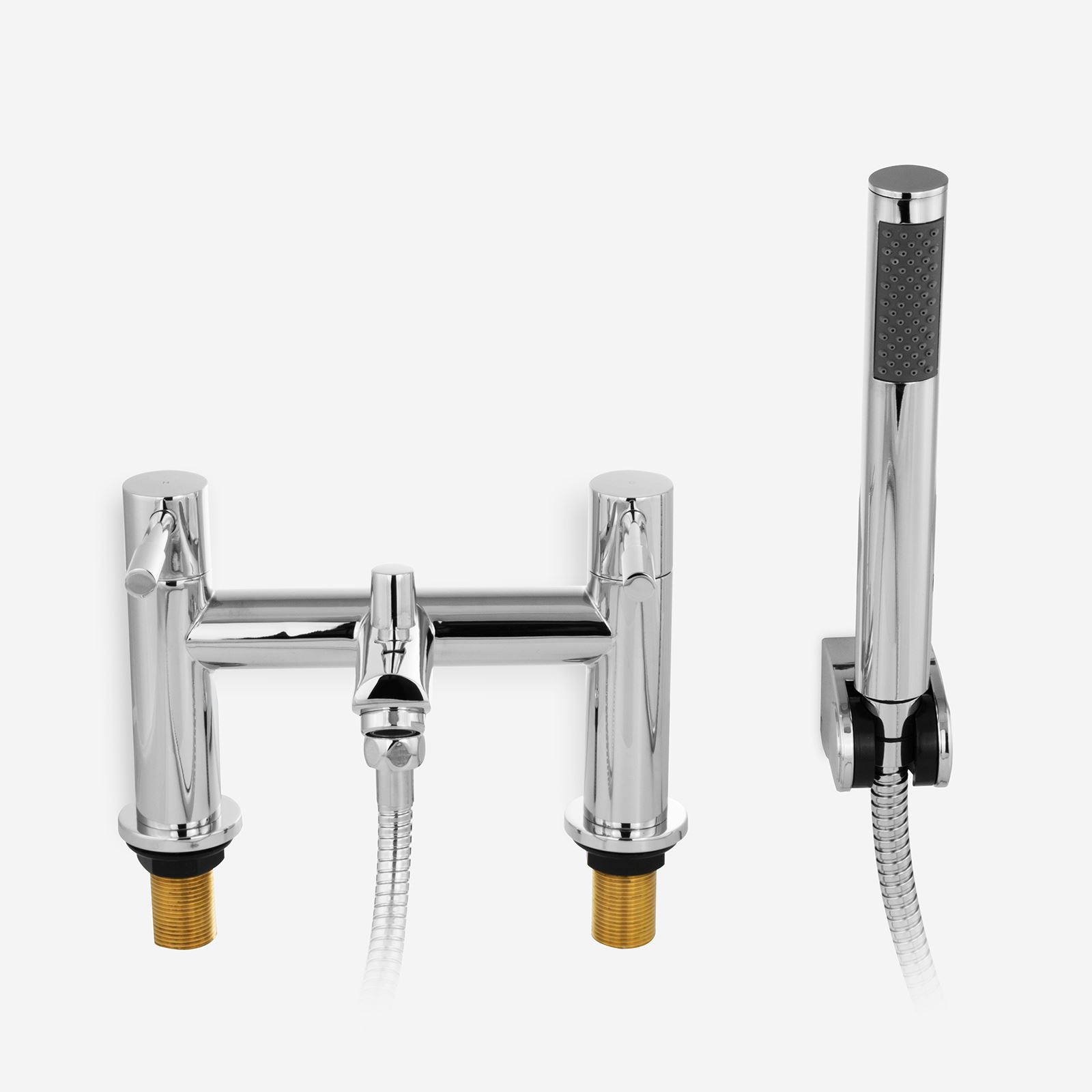 BLOSSOM BATHROOM SHOWER MIXER TAP WITH HANDSET LEVER STYLE CHROME SOLID