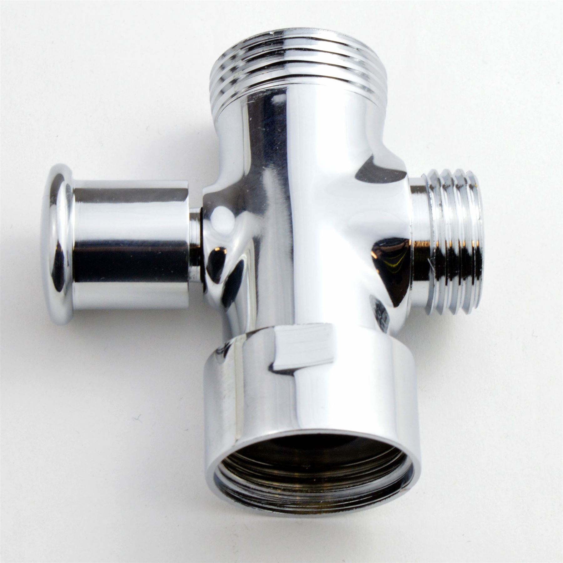 BRASS CHROME SHOWER DIVERTER 3/4" and 1/2" BSP VALVE eBay