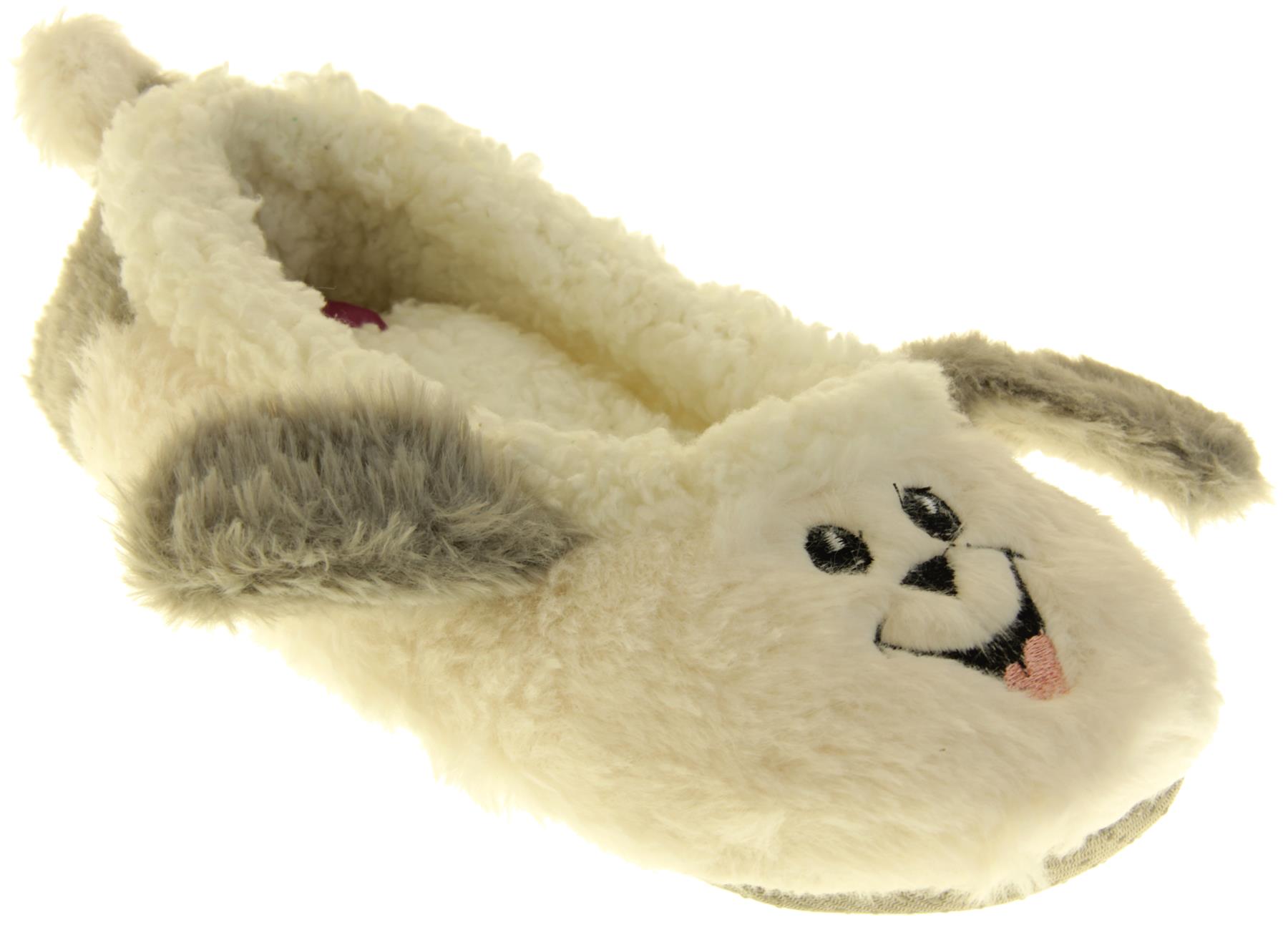 Womens DUNLOP Winter Comfy Warm Light Ballerina Ballet Slippers Size 3