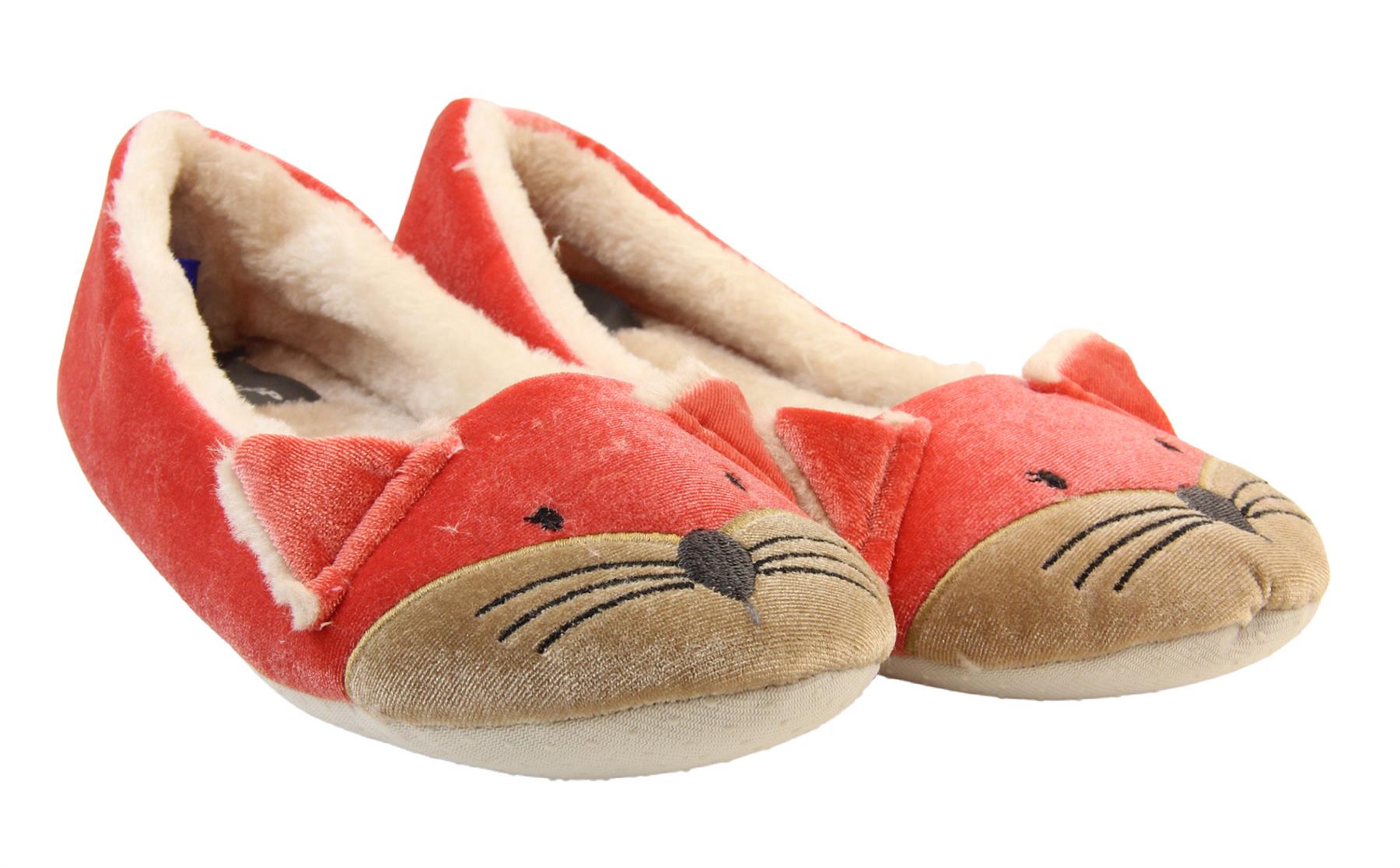 Womens DUNLOP Winter Comfy Warm Light Ballerina Ballet Slippers Size 3