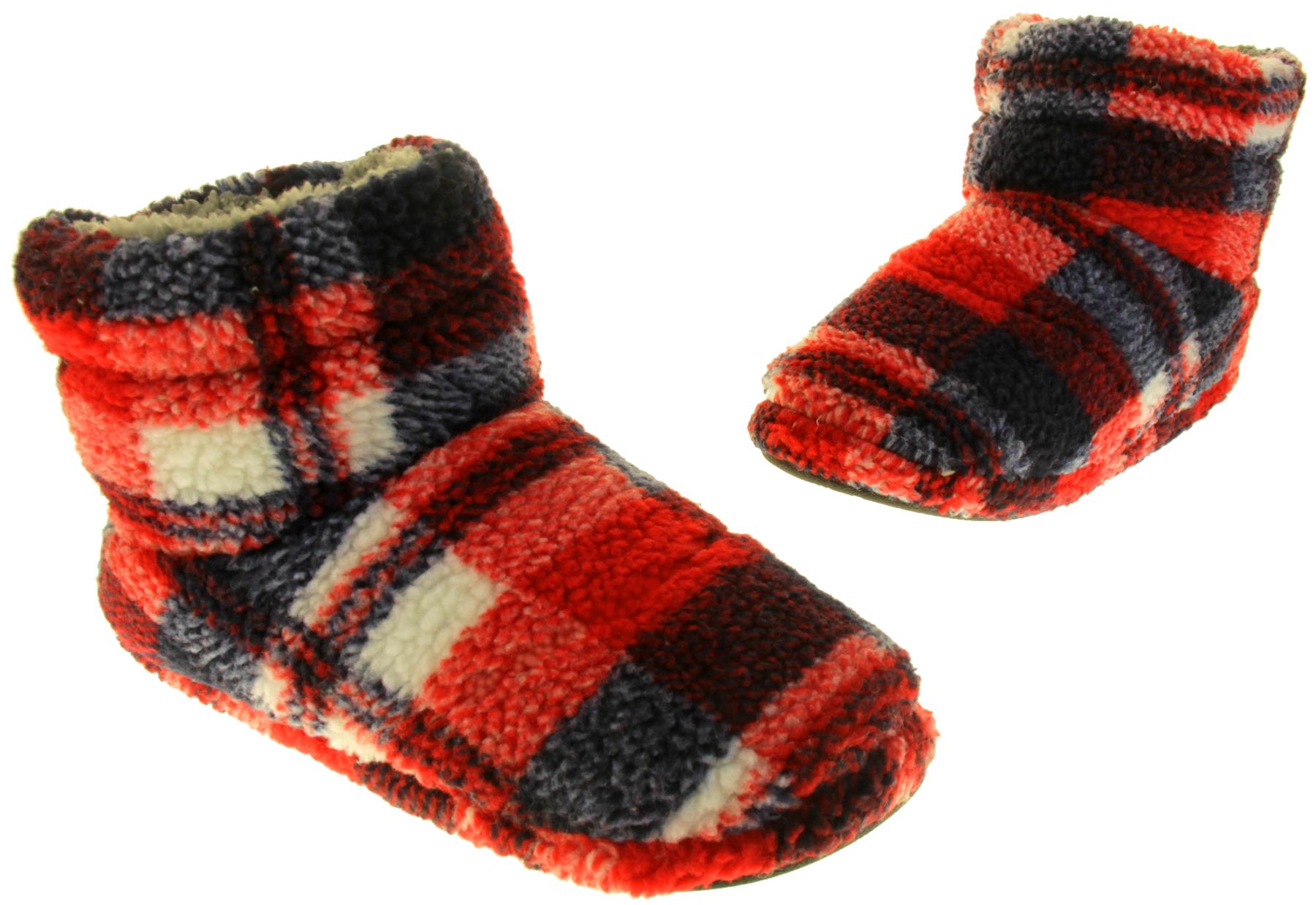 Mens Dunlop Warm Faux Fur Lined Slipper Boots Size 6 7 8 9 10 11 12 eBay