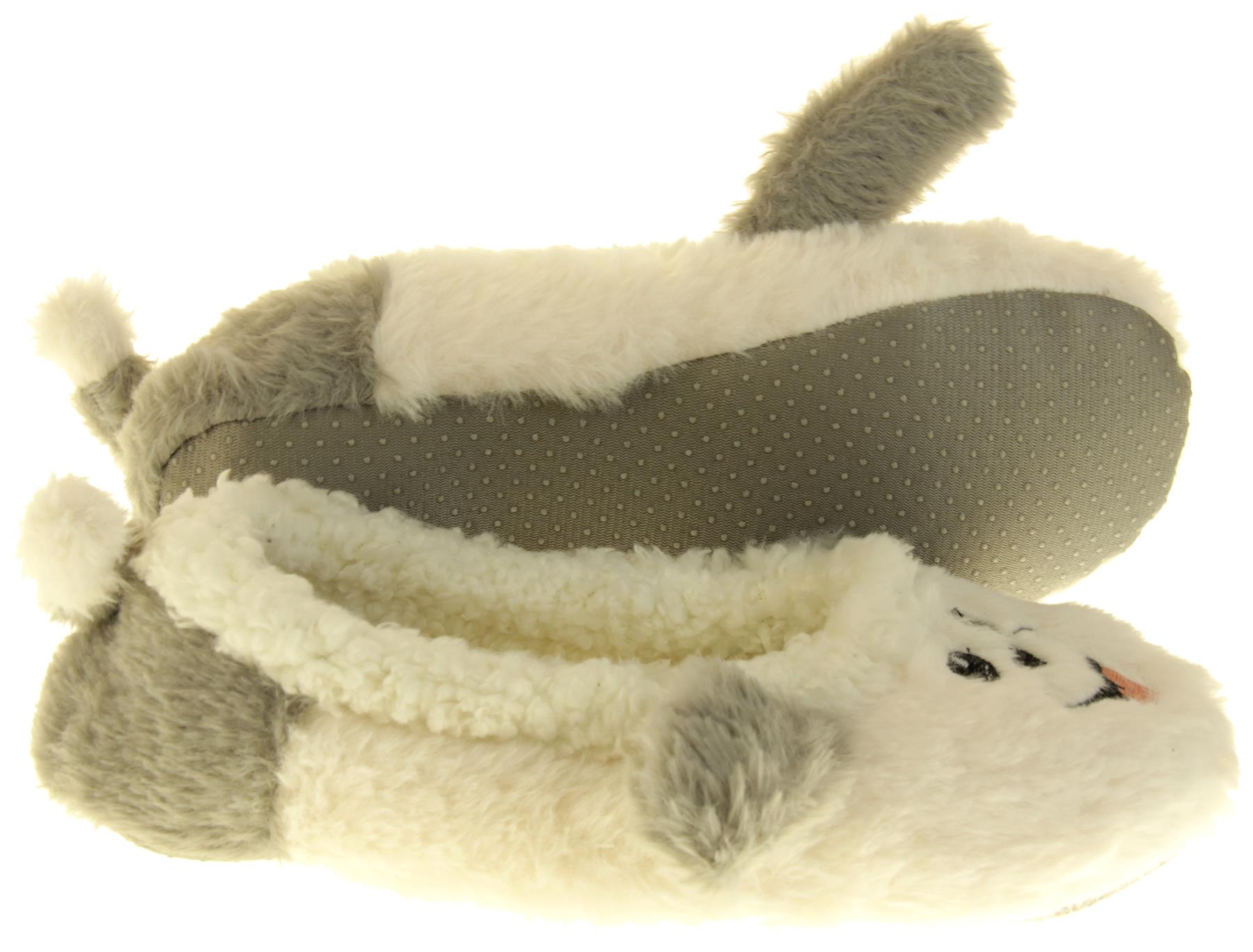 Womens DUNLOP Winter Comfy Warm Light Ballerina Ballet Slippers Size 3