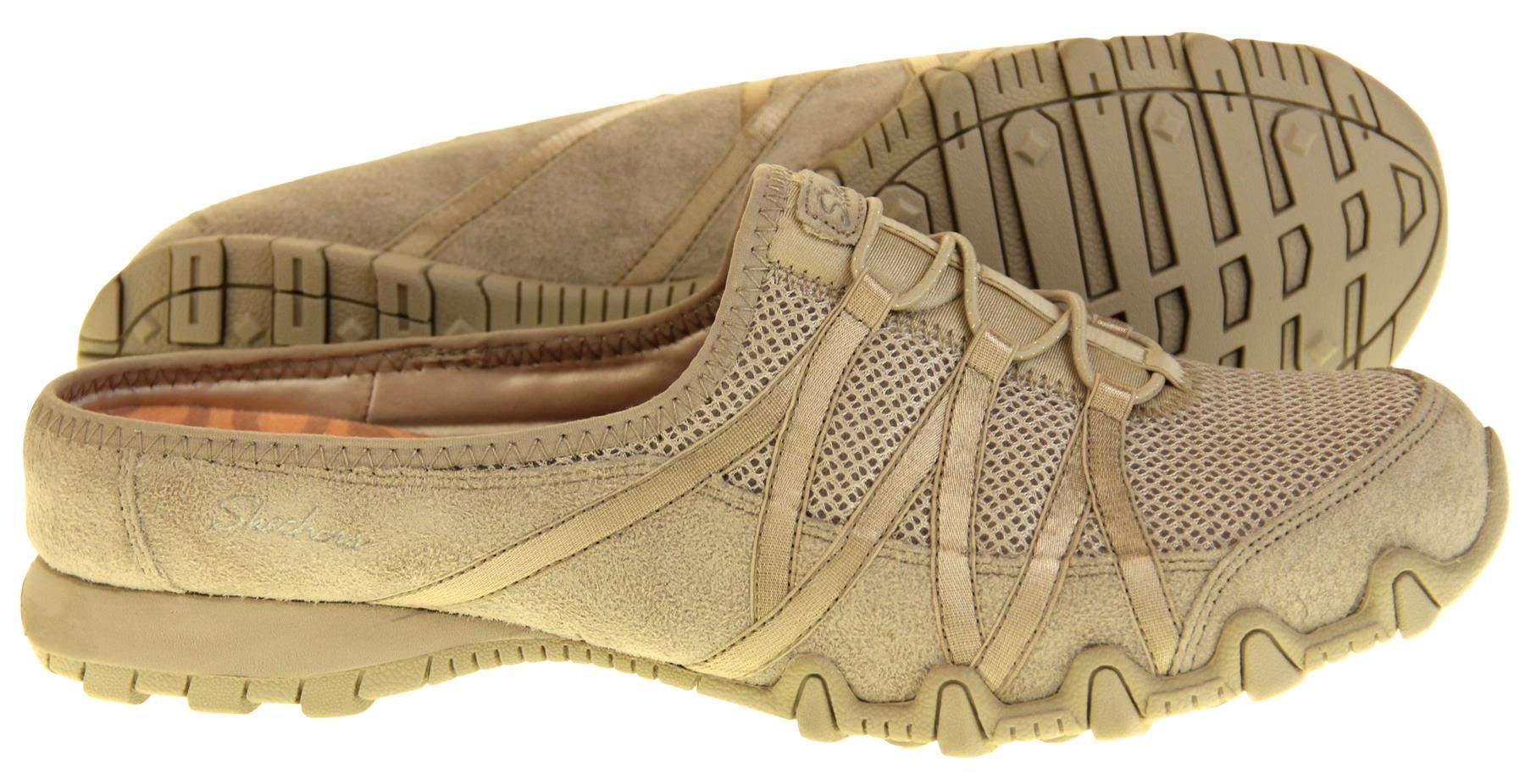 skechers mesh bungee slip on