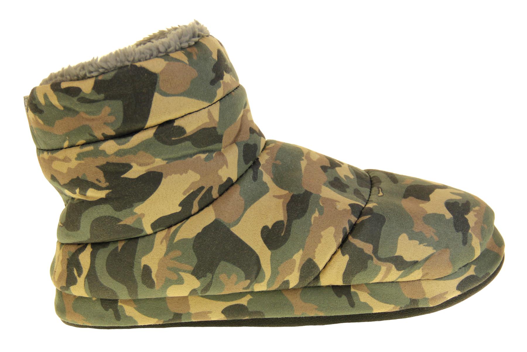 Mens Dunlop Warm Faux Fur Lined Slipper Boots Size 6 7 8 9 10 11 12 eBay