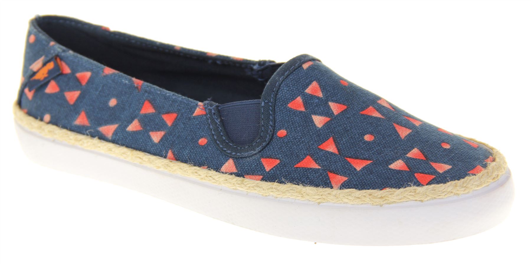 Womens Rocket Dog Canvas Summer Holiday Slip On Espadrilles Shoes Size