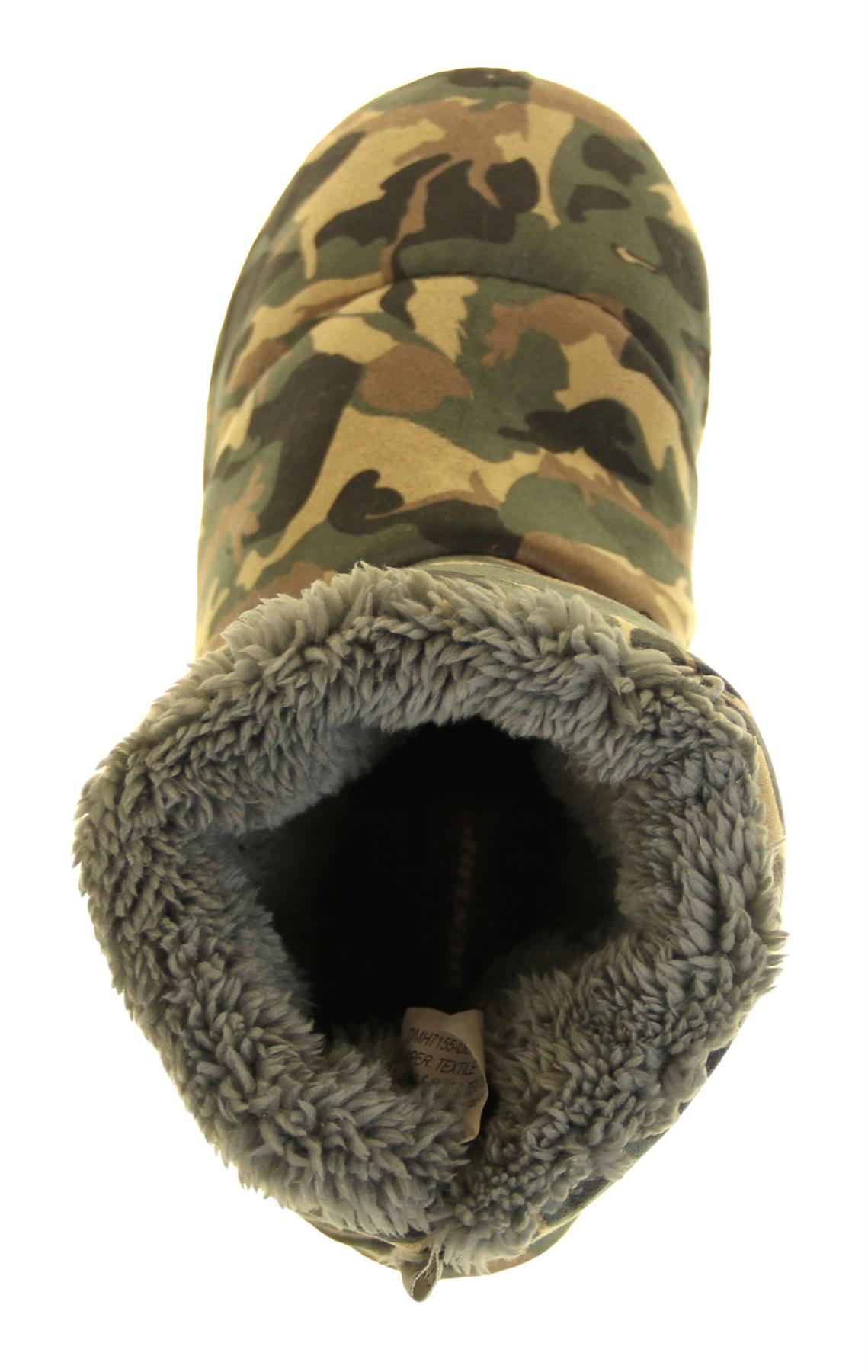 Mens Dunlop Warm Faux Fur Lined Slipper Boots Size 6 7 8 9 10 11 12 eBay