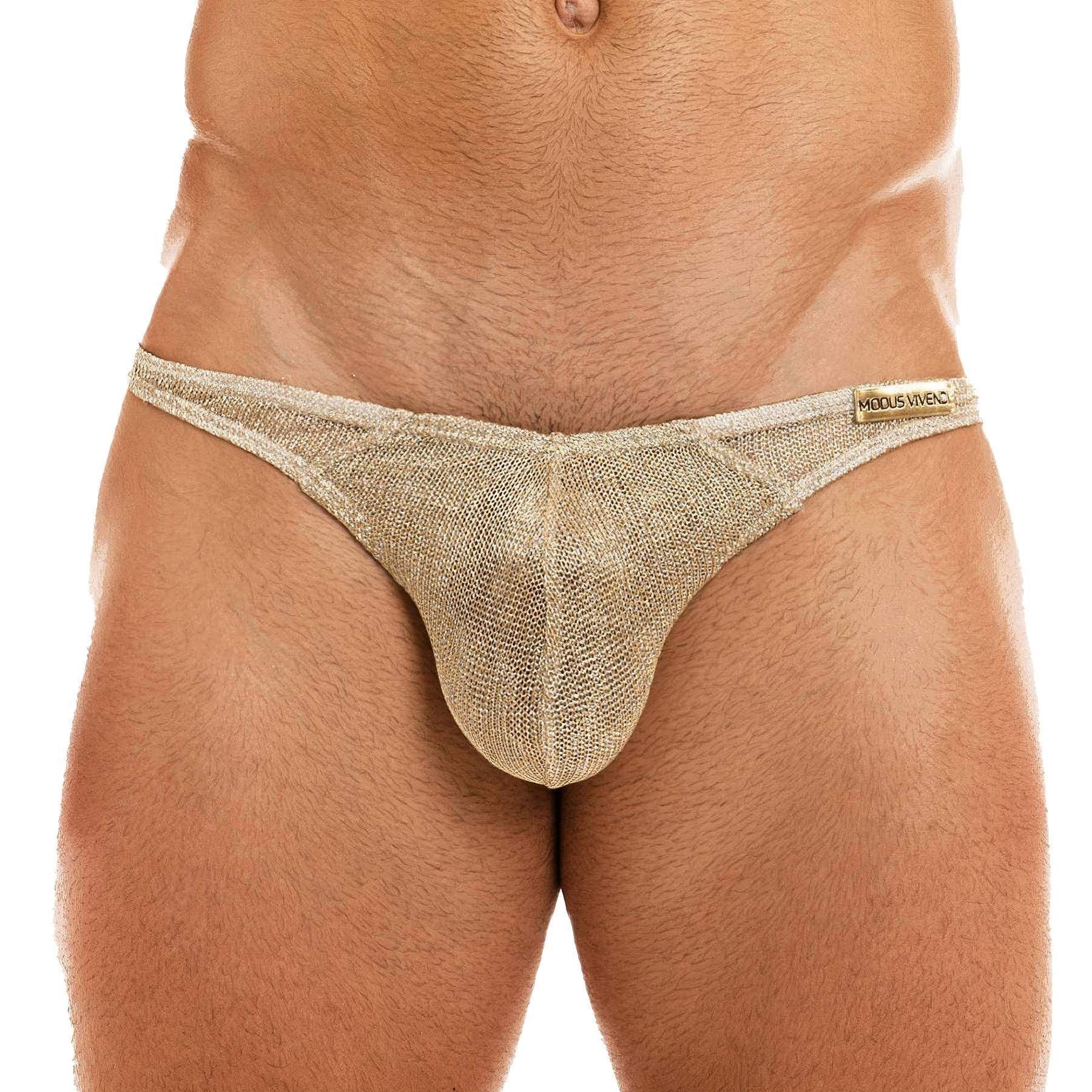 Modus Vivendi Armor Low Cut Brief Glittering Men's Underwear - Picture 2 of 16