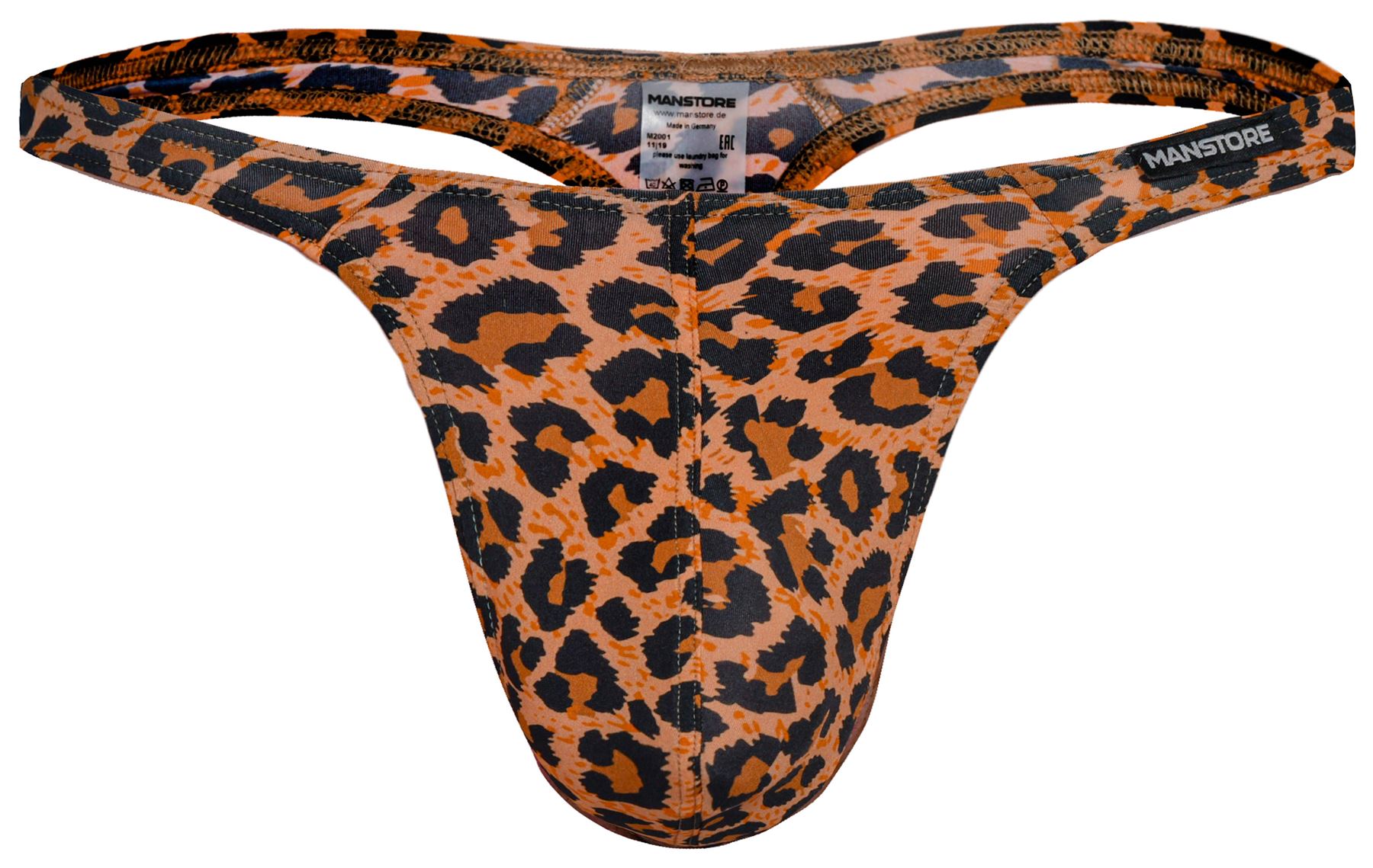MANstore M2001 Tower String mens enhancing underwear brief leopard slip