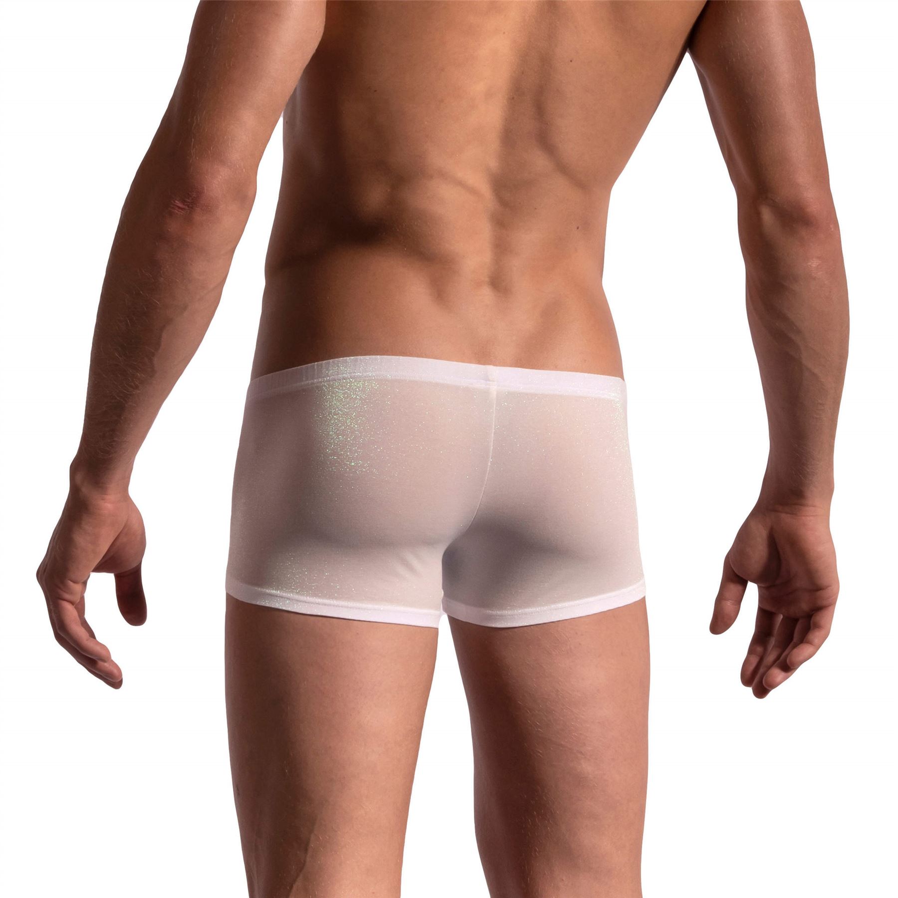 Manstore M2179 Micro Pant mens underwear short male boxer brief glitter shine - Picture 4 of 7
