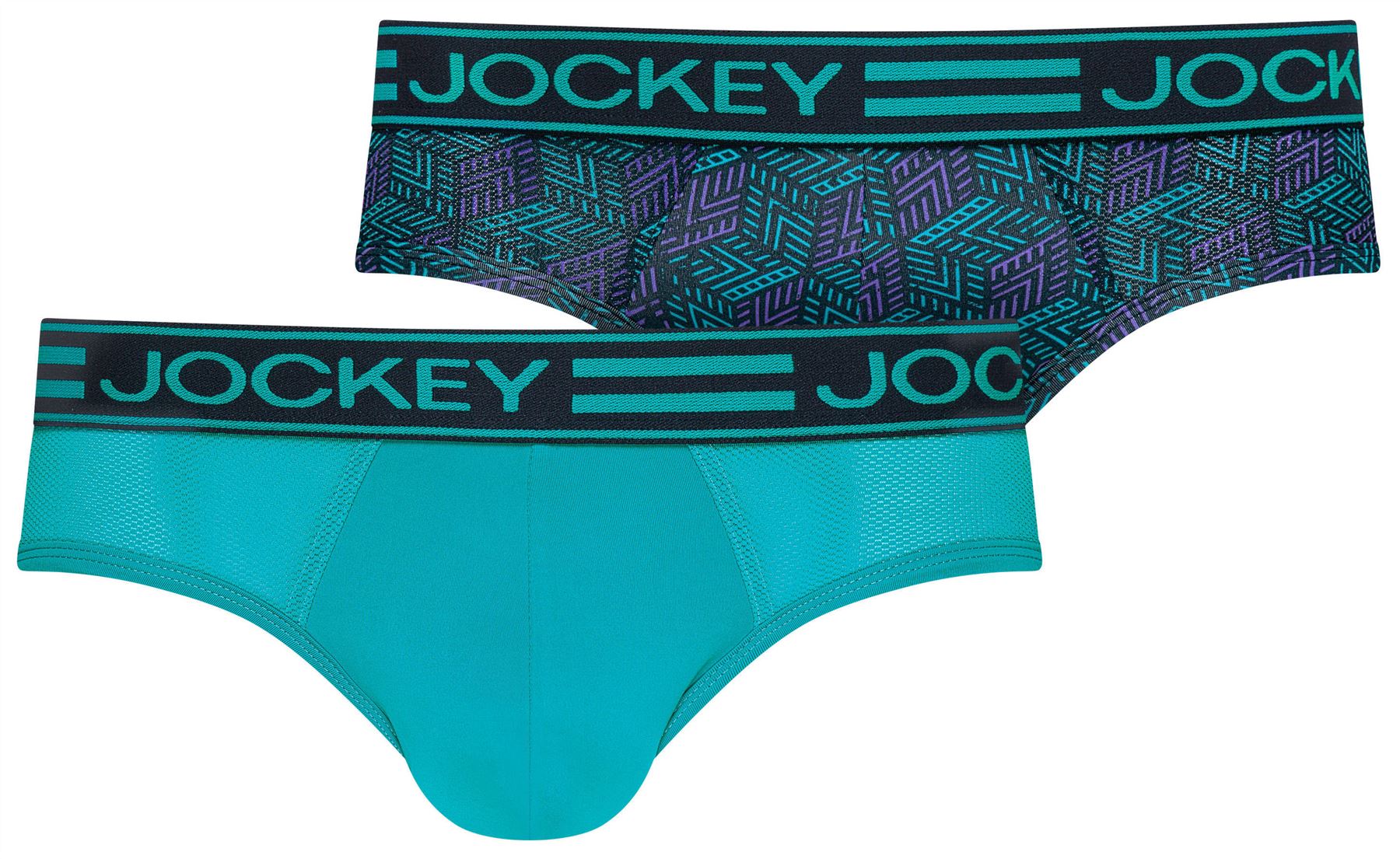 2 Pack Mens JOCKEY Athletic Microfibre Active Sport Brief Slip