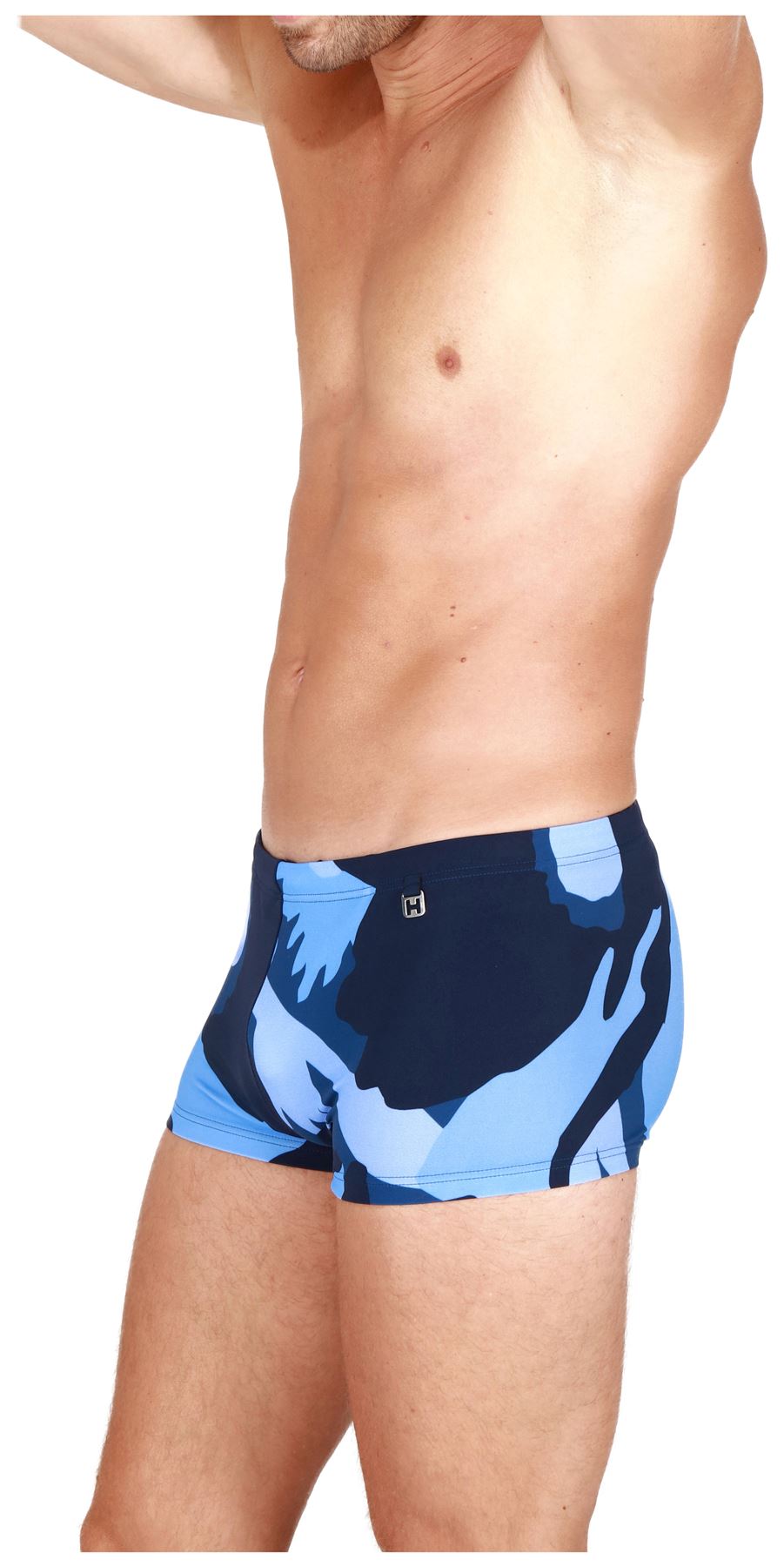 Blue/Navy HOM Mayflower Camo Print Micro Men's Brief Blue/Navy HOM Mayflower Camo Print Micro Men's Brief