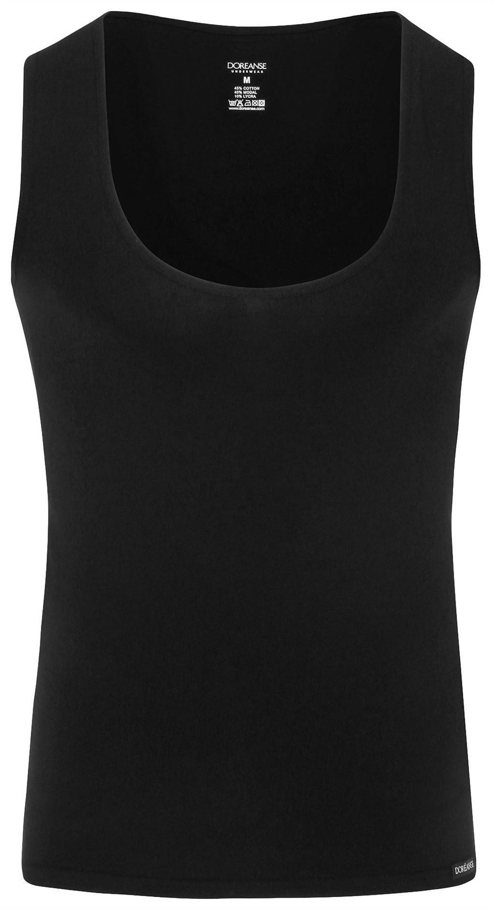 Doreanse Underwear Men's 2015 Cotton Modal Deep Neck Athletic Shirt - Picture 2 of 9