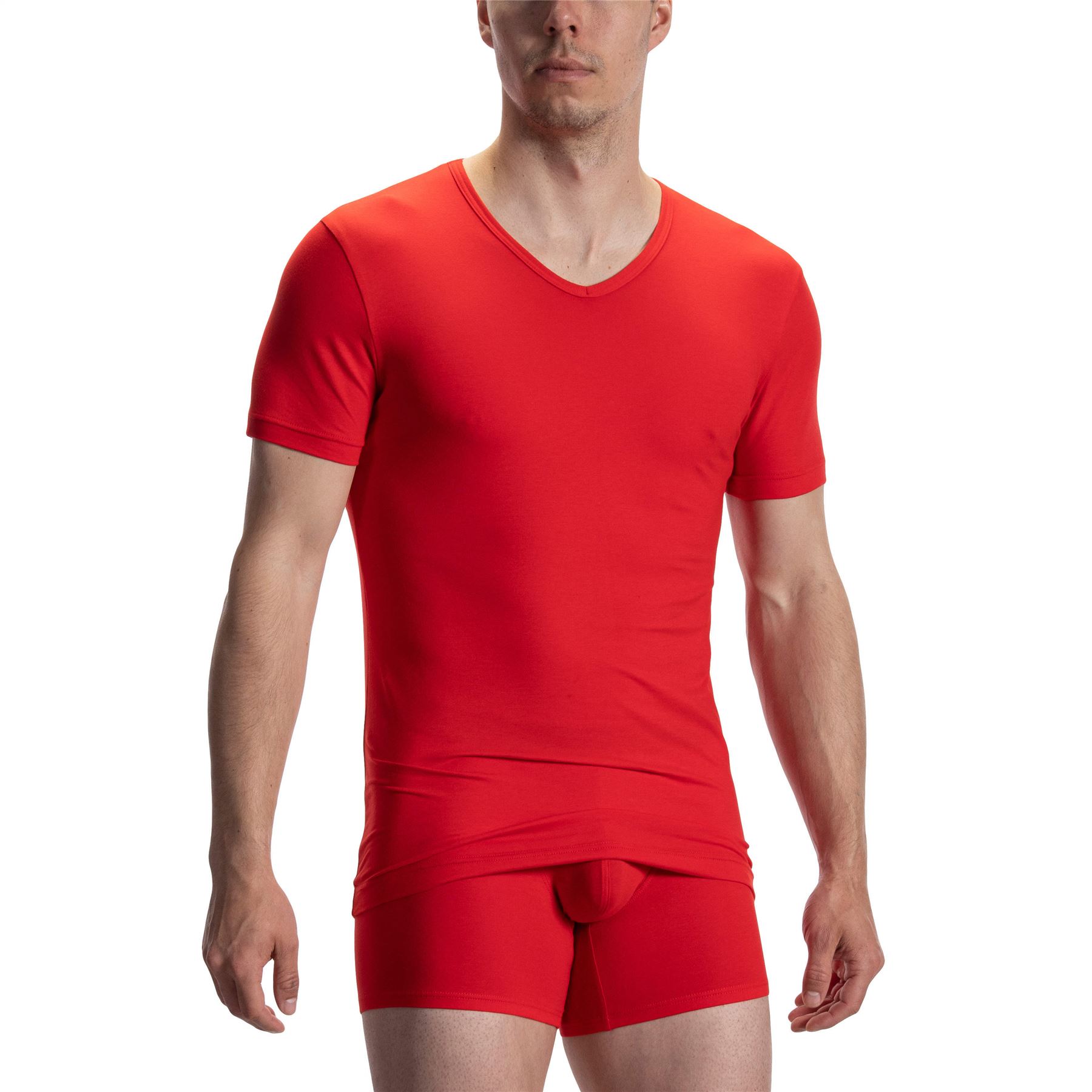 Olaf Benz RED 1601 V-Neck Regular T-Shirt Designer Fashion Top Lightweight - Picture 9 of 14
