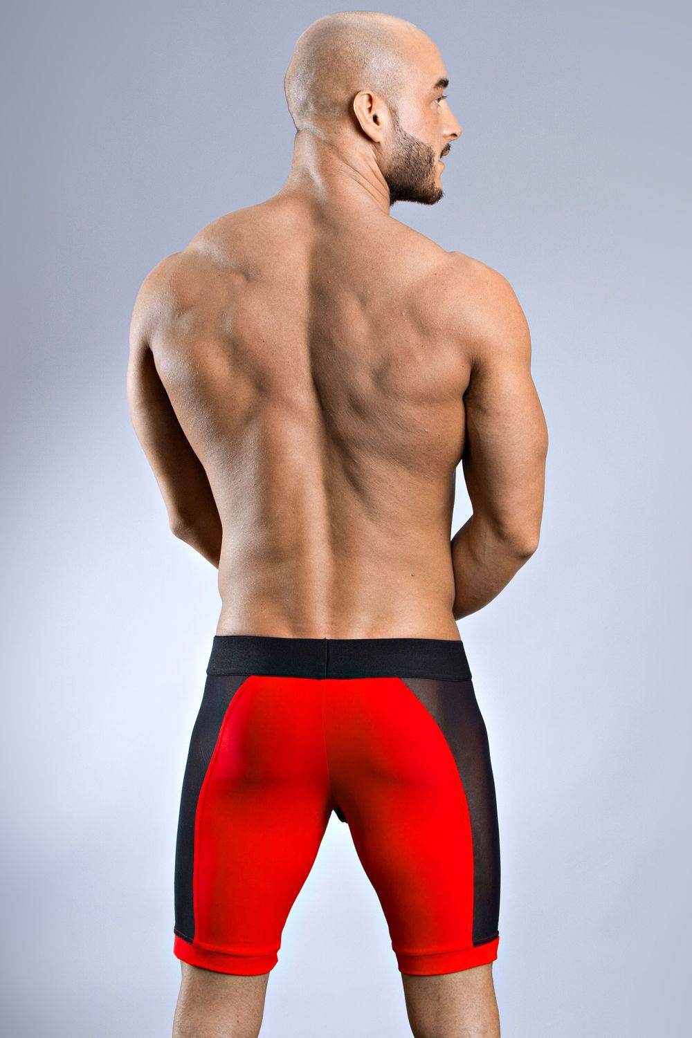 Sukrew Jake Sprint Full Long Leg Men's Boxer Brief Trunk Cycle Length Mesh Side eBay