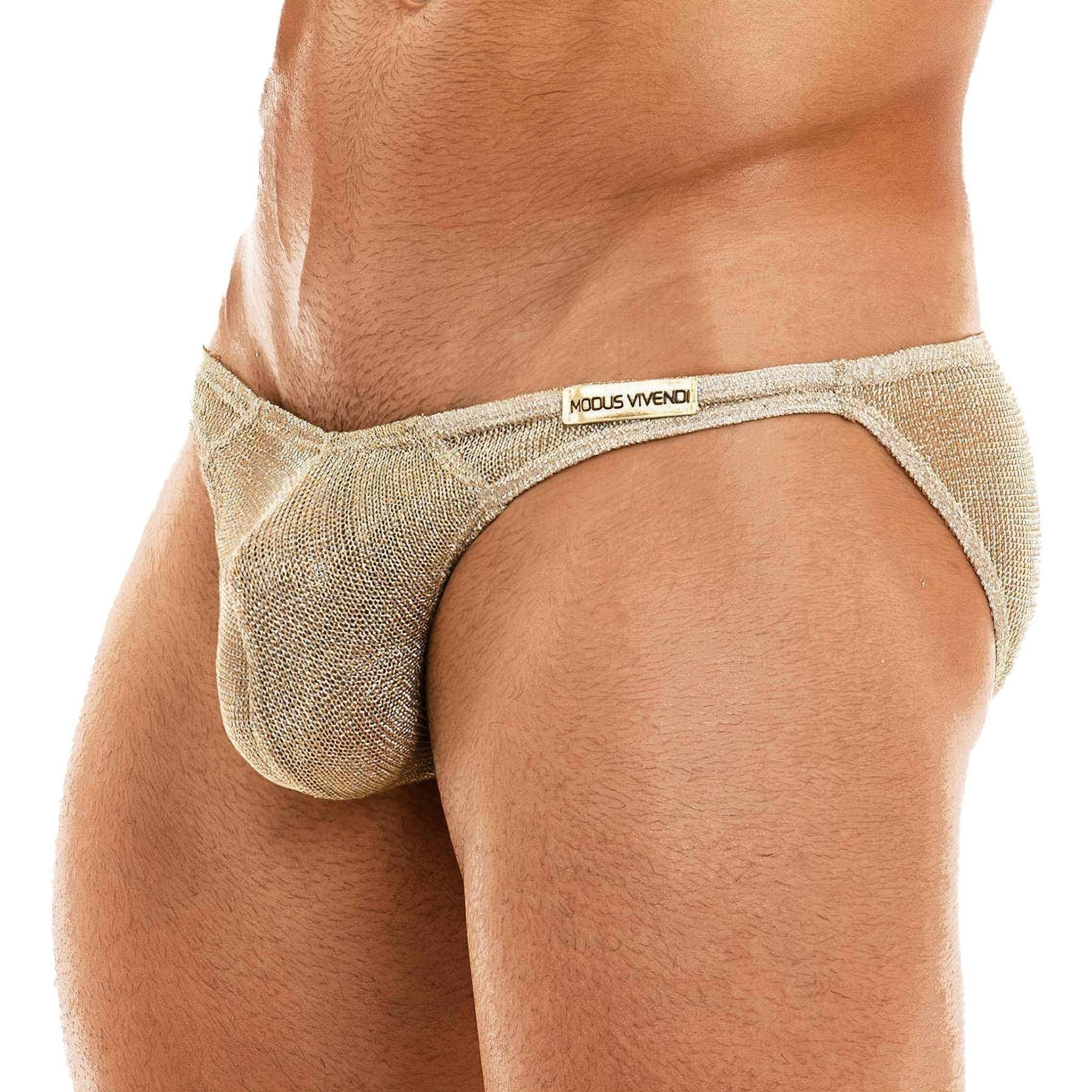Modus Vivendi Armor Low Cut Brief Glittering Men's Underwear - Picture 3 of 16