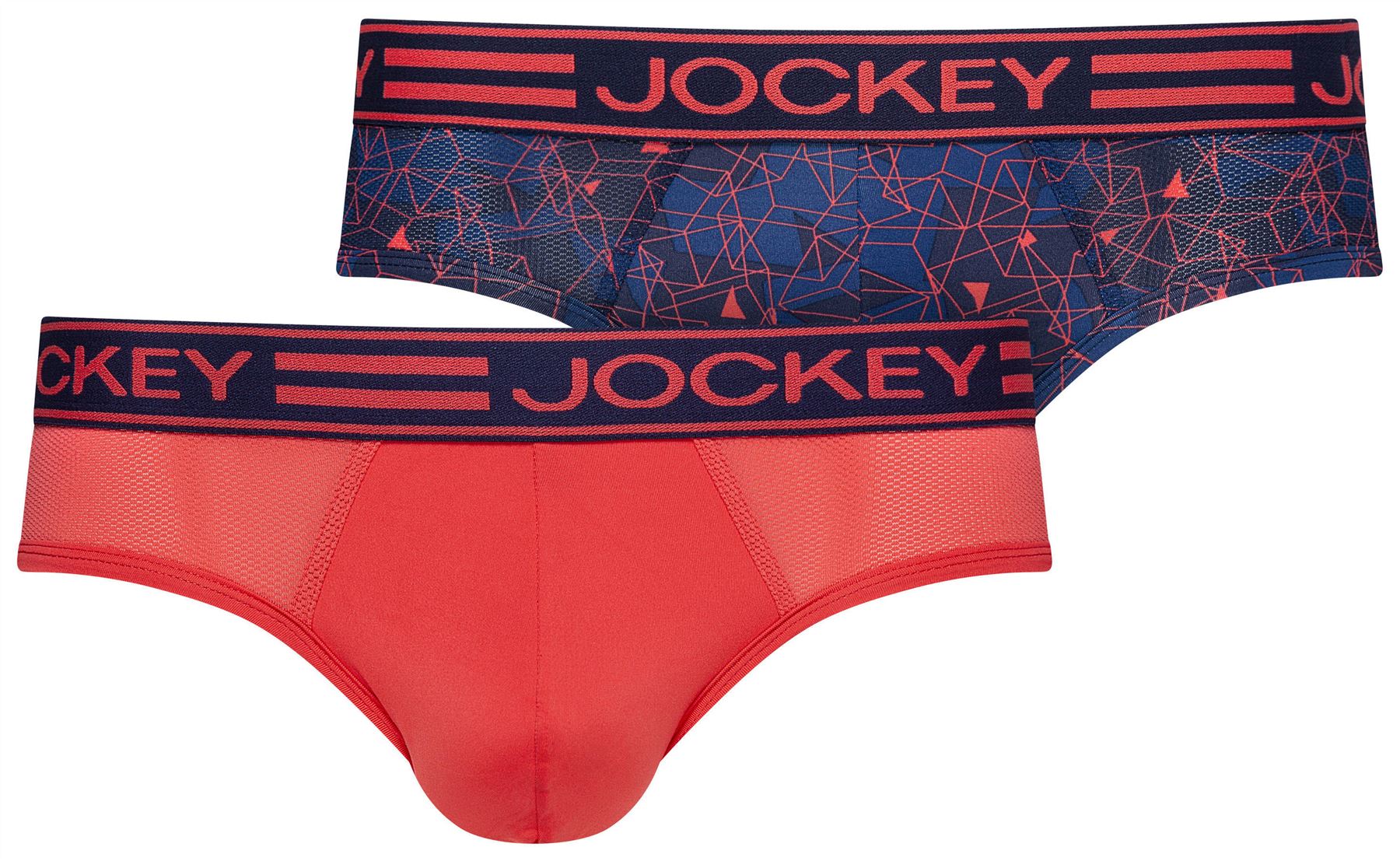 2 Pack Mens JOCKEY Athletic Microfibre Active Sport Brief Slip