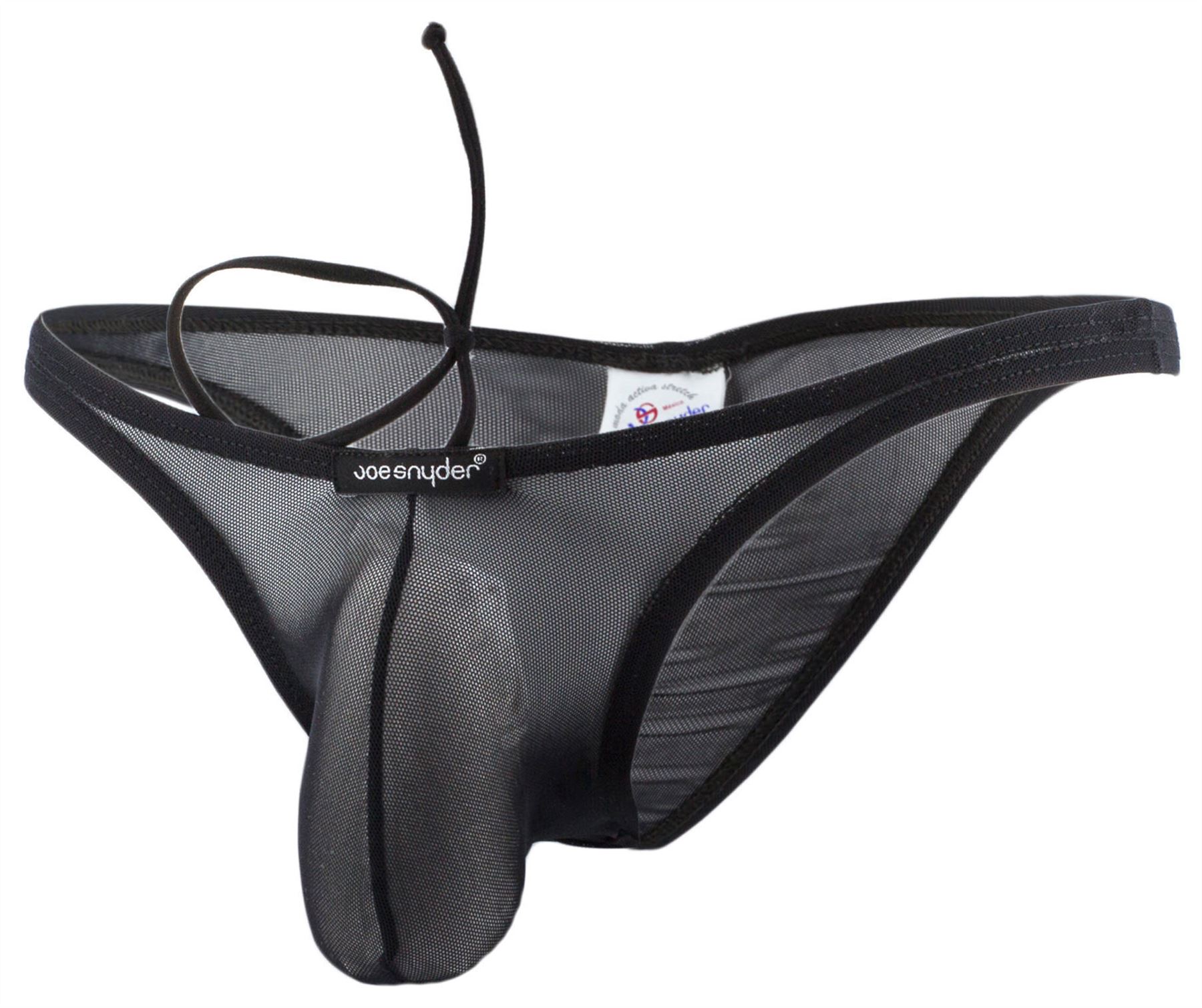 Joe Snyder Mens Enhancing Underwear Sexy Sheer Mesh Capri Maxi Bulge 03 Brief - Picture 8 of 10