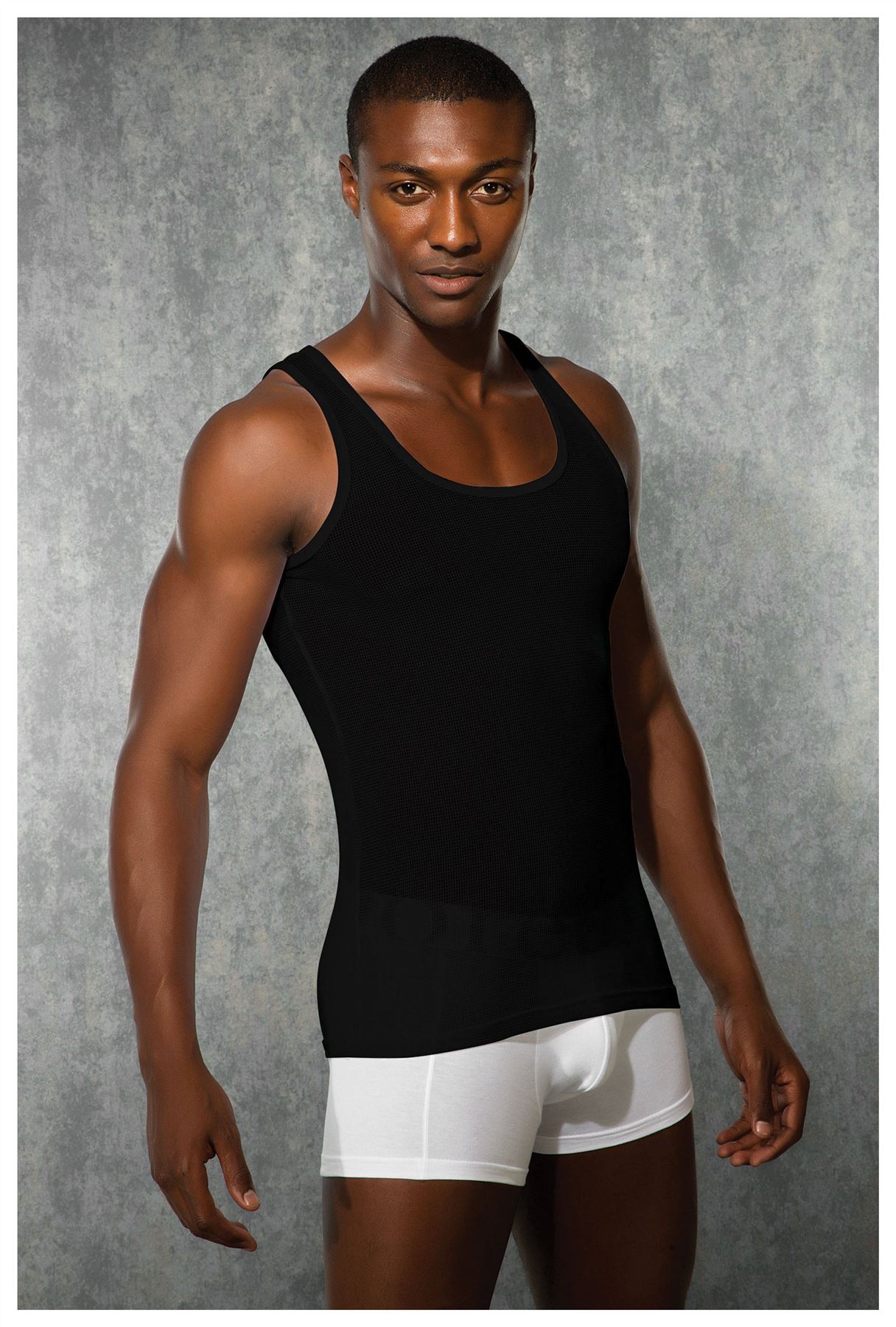 Breathable mens underwear muscle top Doreanse 2310 Sportive Mesh Vest ...