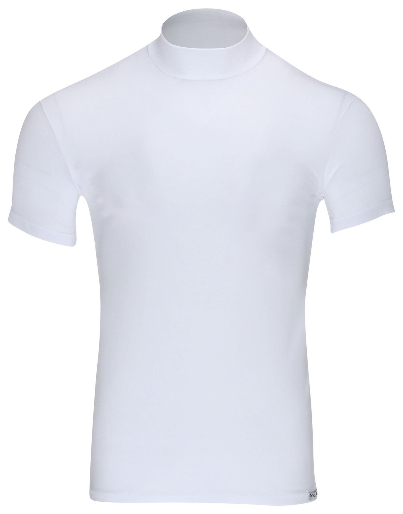 Doreanse Underwear Men's 2730 Cotton Modal Round Neck T-Shirt Black White - Picture 6 of 9