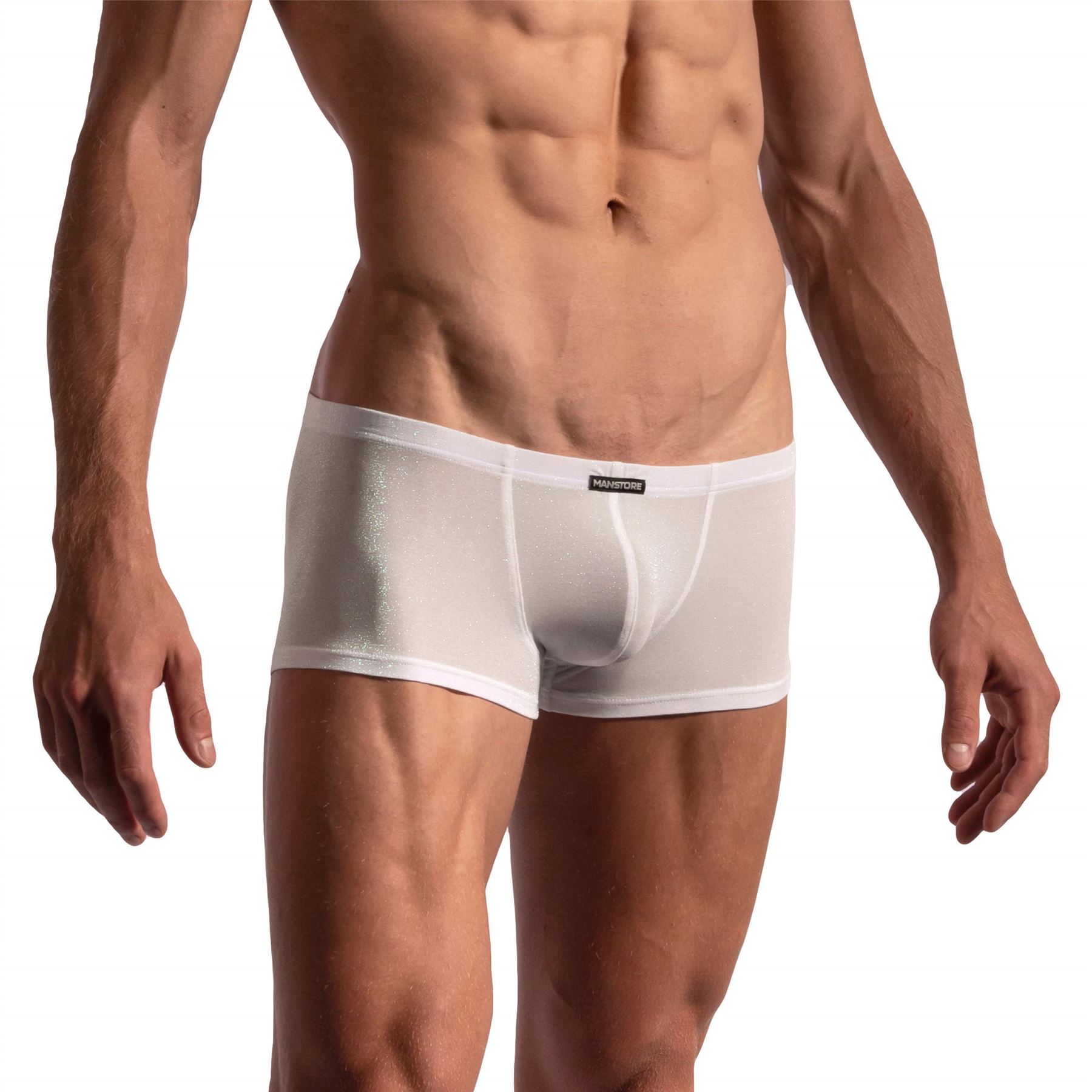 Manstore M2179 Micro Pant mens underwear short male boxer brief glitter shine - Picture 2 of 7