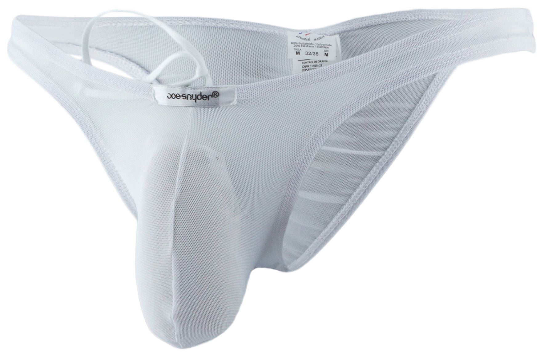 Joe Snyder Mens Enhancing Underwear Sexy Sheer Mesh Capri Maxi Bulge 03 Brief - Picture 4 of 10
