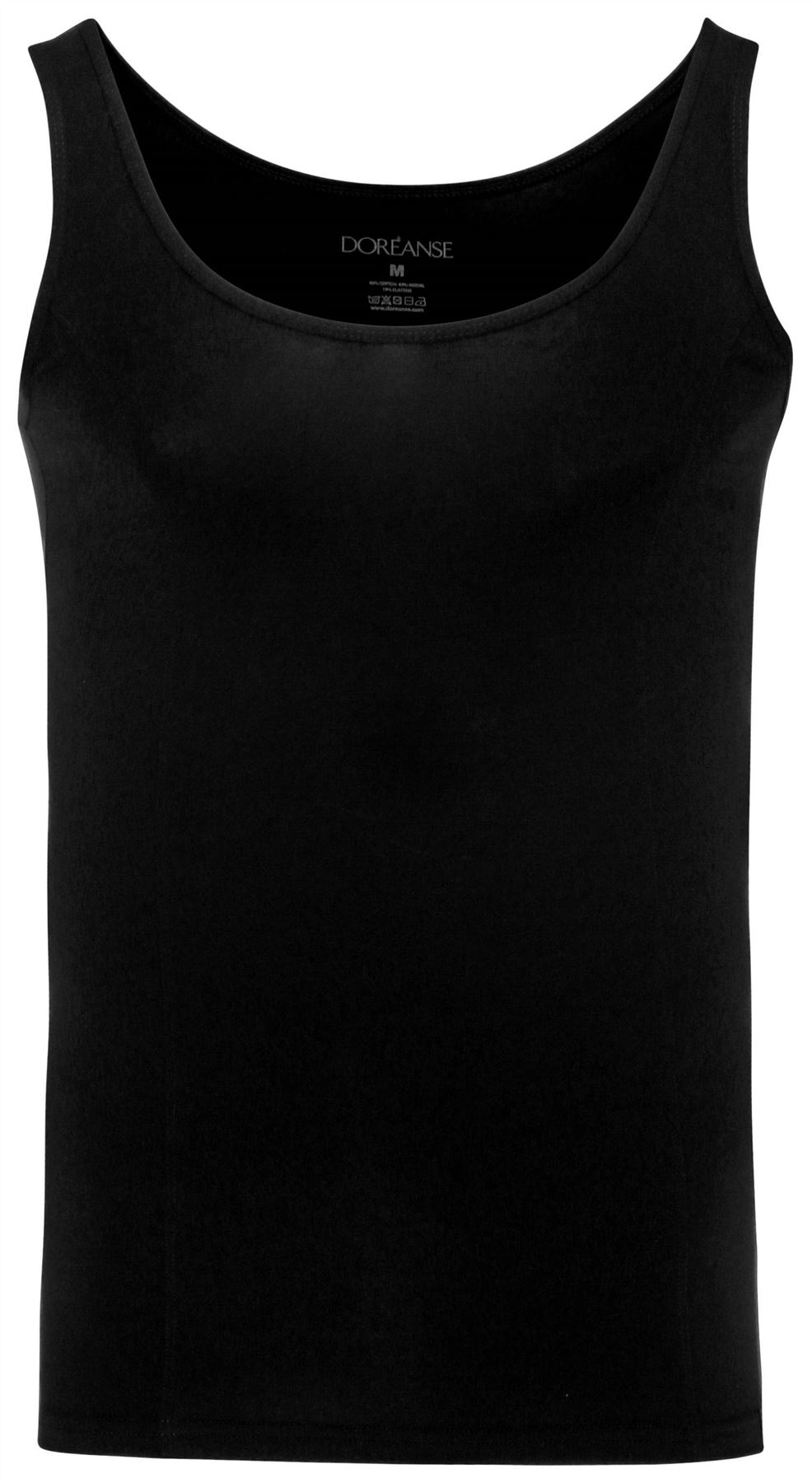Doreanse Underwear Men's Deep Neck Athletic Shirt 2255 Cotton Modal - Picture 6 of 9