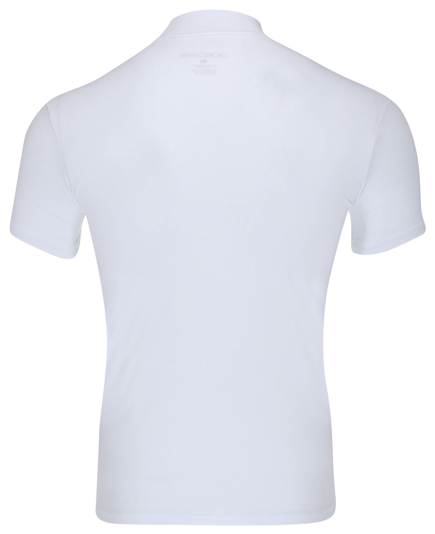 Doreanse Underwear Men's 2730 Cotton Modal Round Neck T-Shirt Black White - Picture 9 of 9
