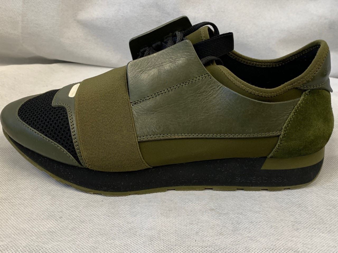 khaki balenciaga runners