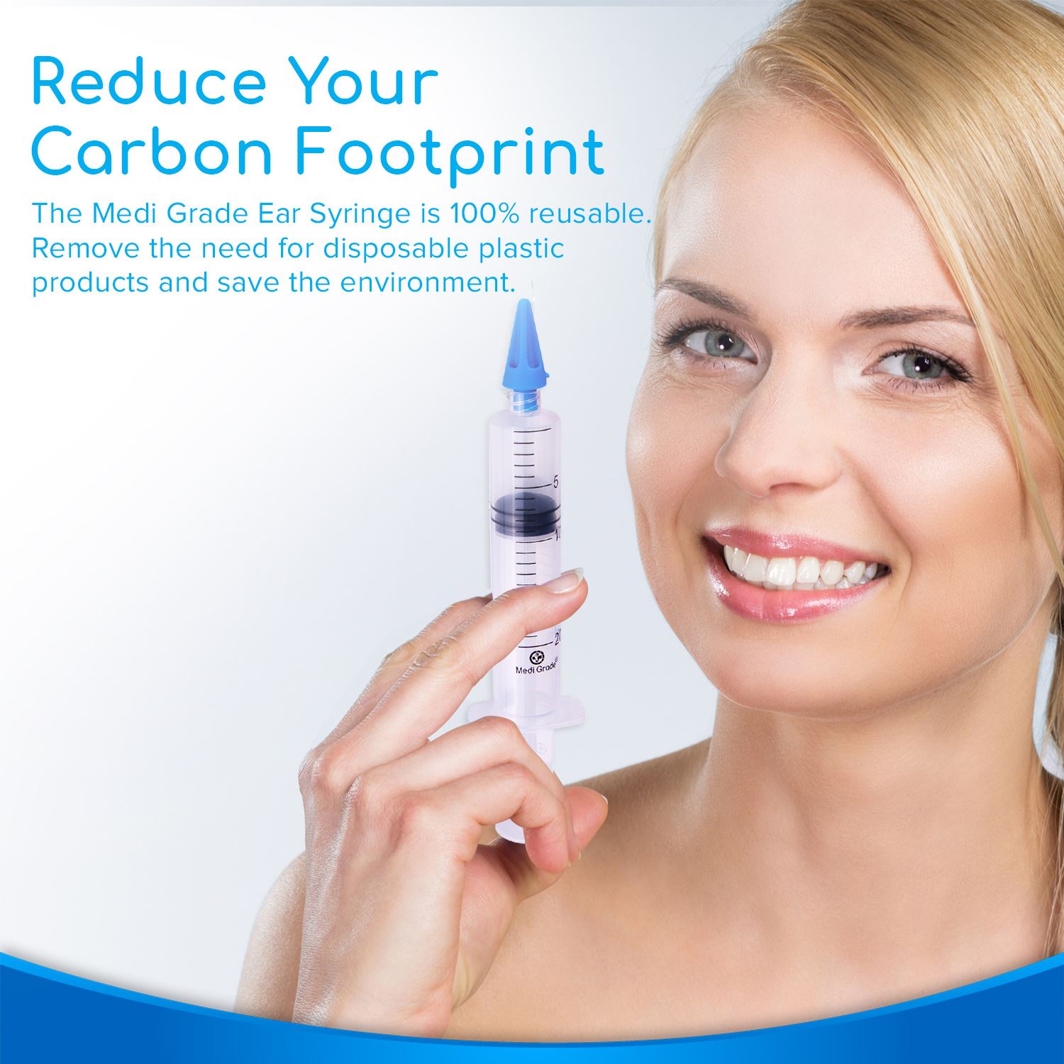 Medi Grade Ear Wax Remover Syringe Kit + Olive Oil Drops Home Cleaner