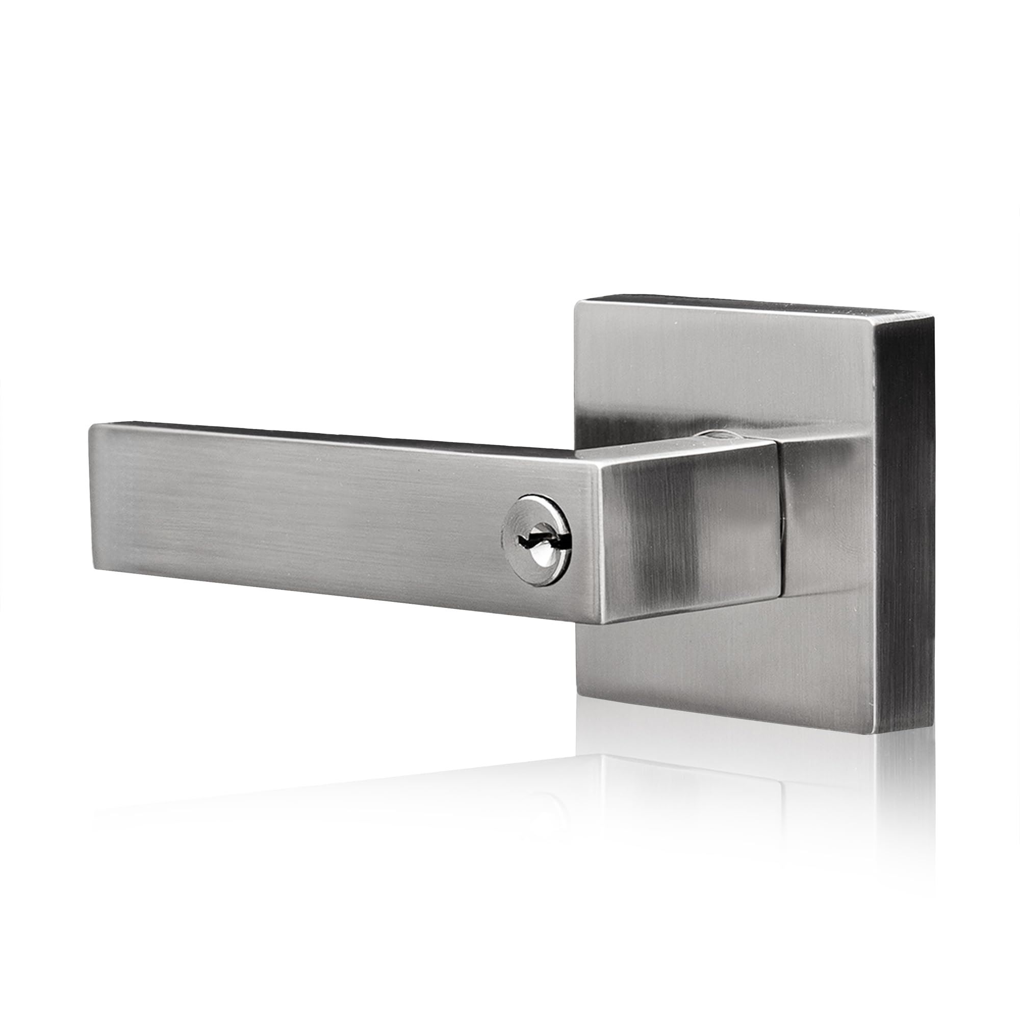 XFORT Quad Entrance Door Handle Set, Handle with Lock for Wooden Doors, Pair - Picture 28 of 35
