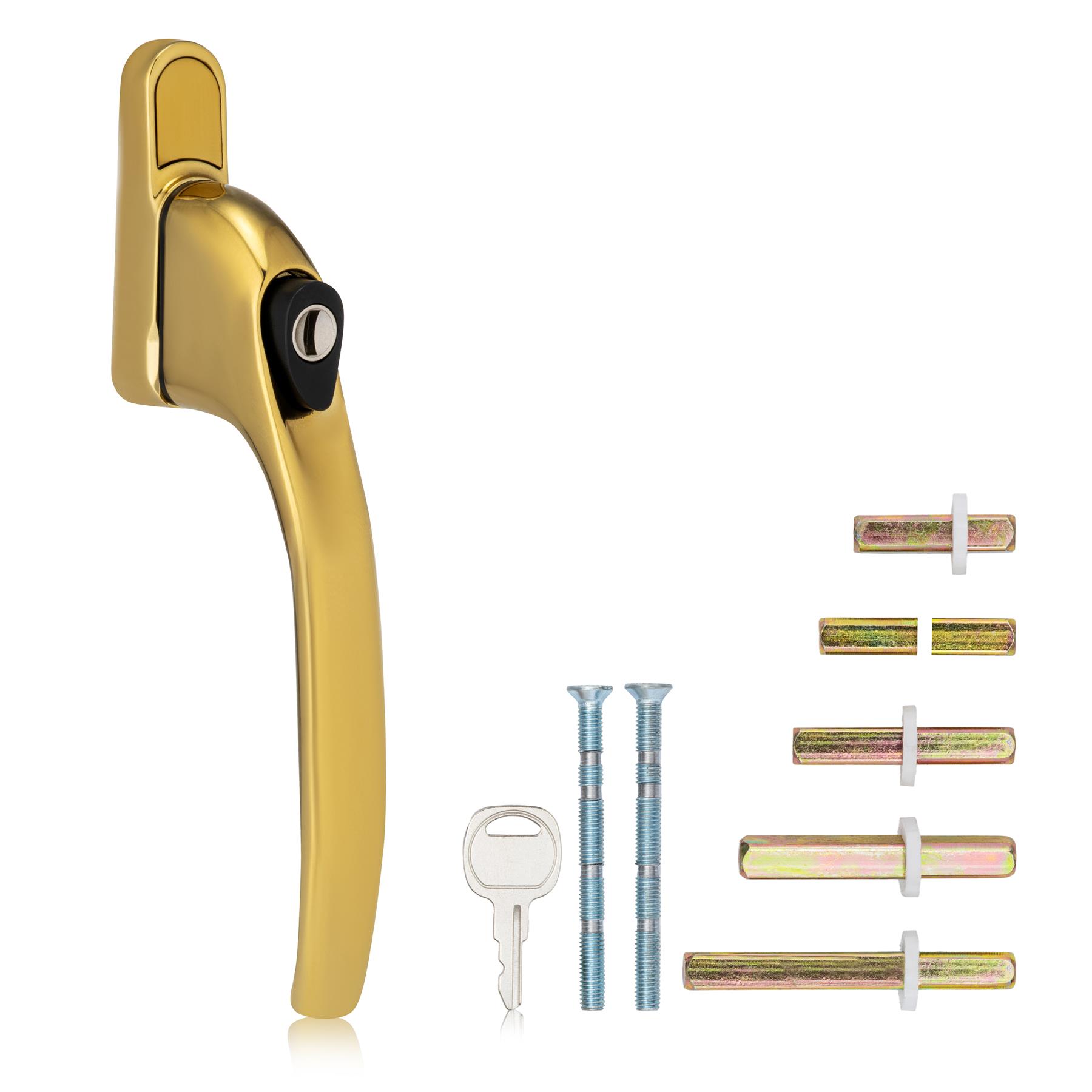 XFORT UPVC Universal Inline Espag Lockable Window Handle Spindle Kit