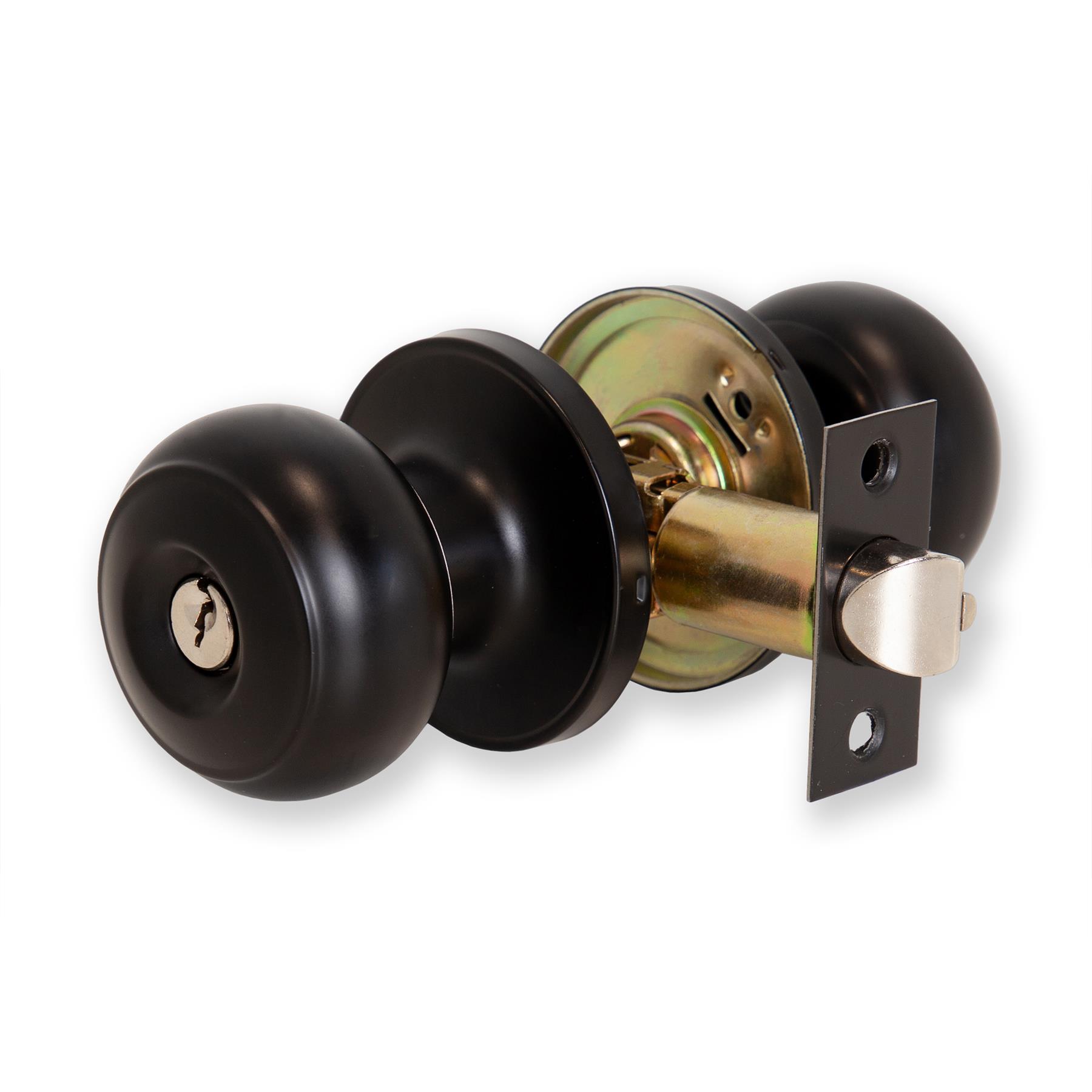 XFORT Bello Entrance Knob Set, Door Knob with Lock for Wooden Doors - Picture 4 of 19