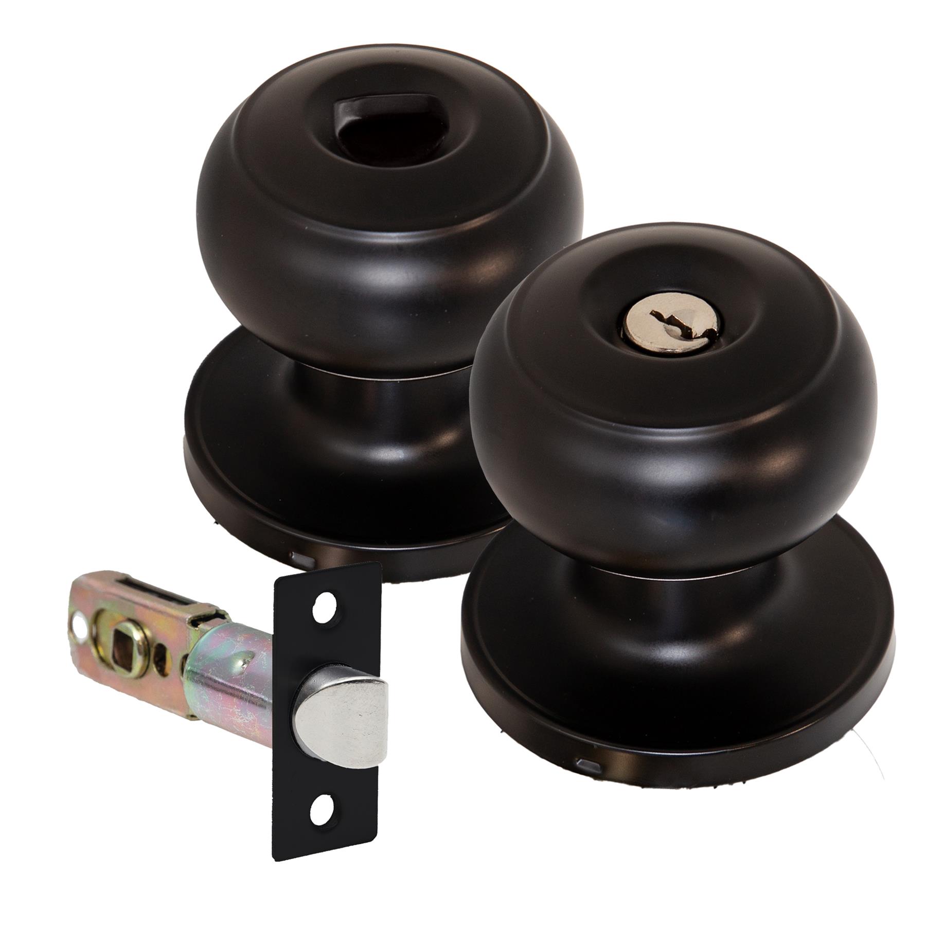 XFORT Bello Entrance Knob Set, Door Knob with Lock for Wooden Doors - Picture 7 of 19