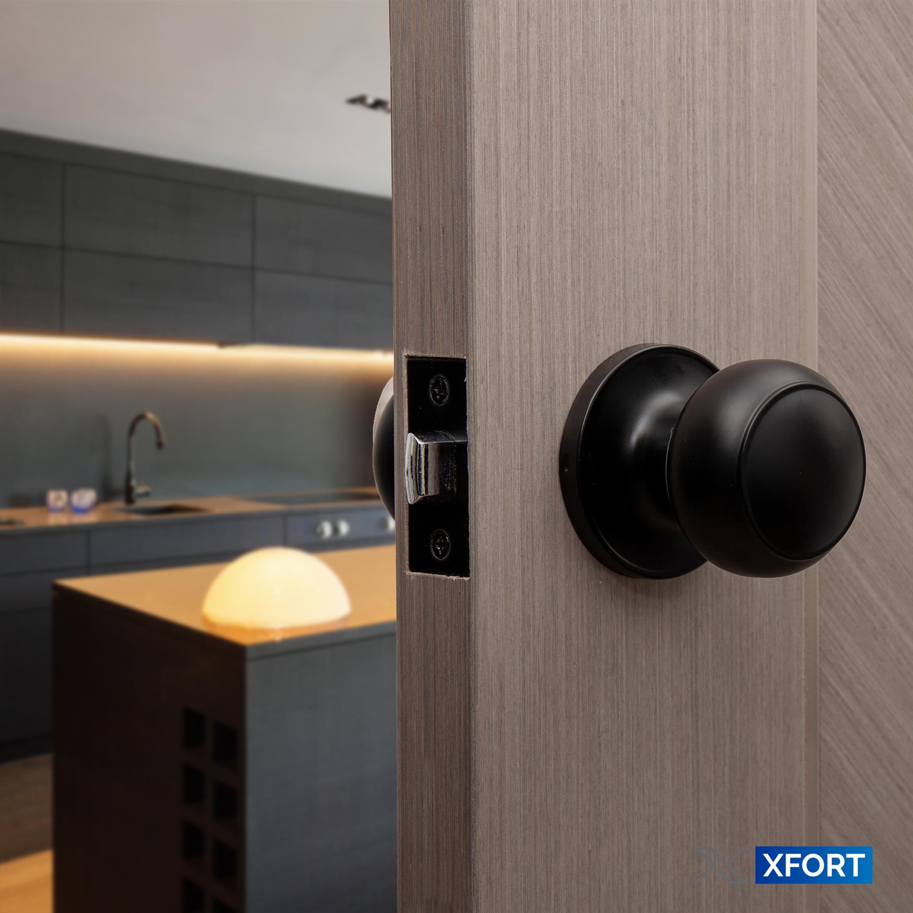 XFORT Bello Passage Door Knob Set, Door Knob for Internal Wooden Doors - Picture 5 of 19