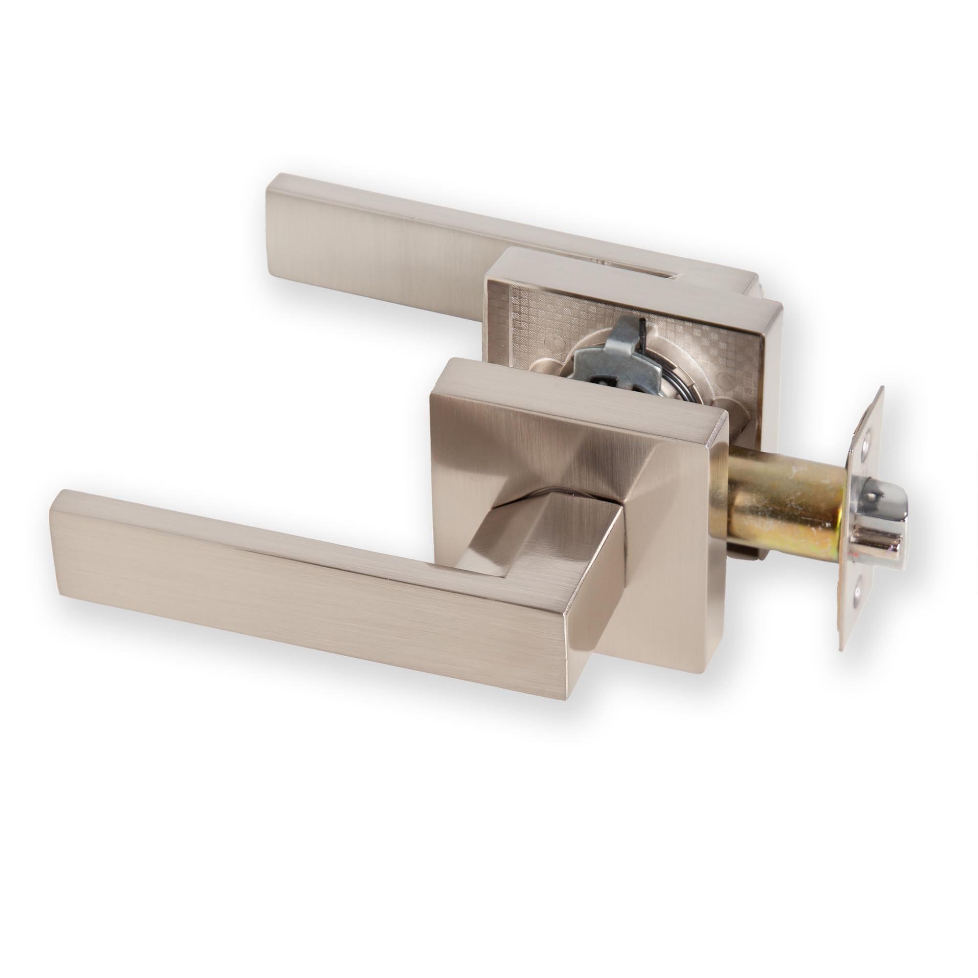 XFORT Quad Passage Handle Set, Sqaure Door Handle for Internal Wooden Door, Pair - Picture 23 of 23