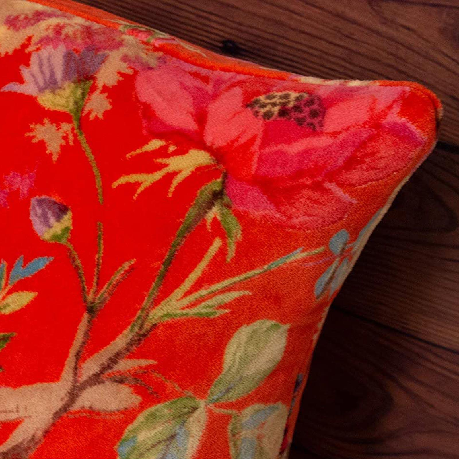 Tropical Cushion Covers Paradise Velvet Floral Cushions Cover 20" x 20