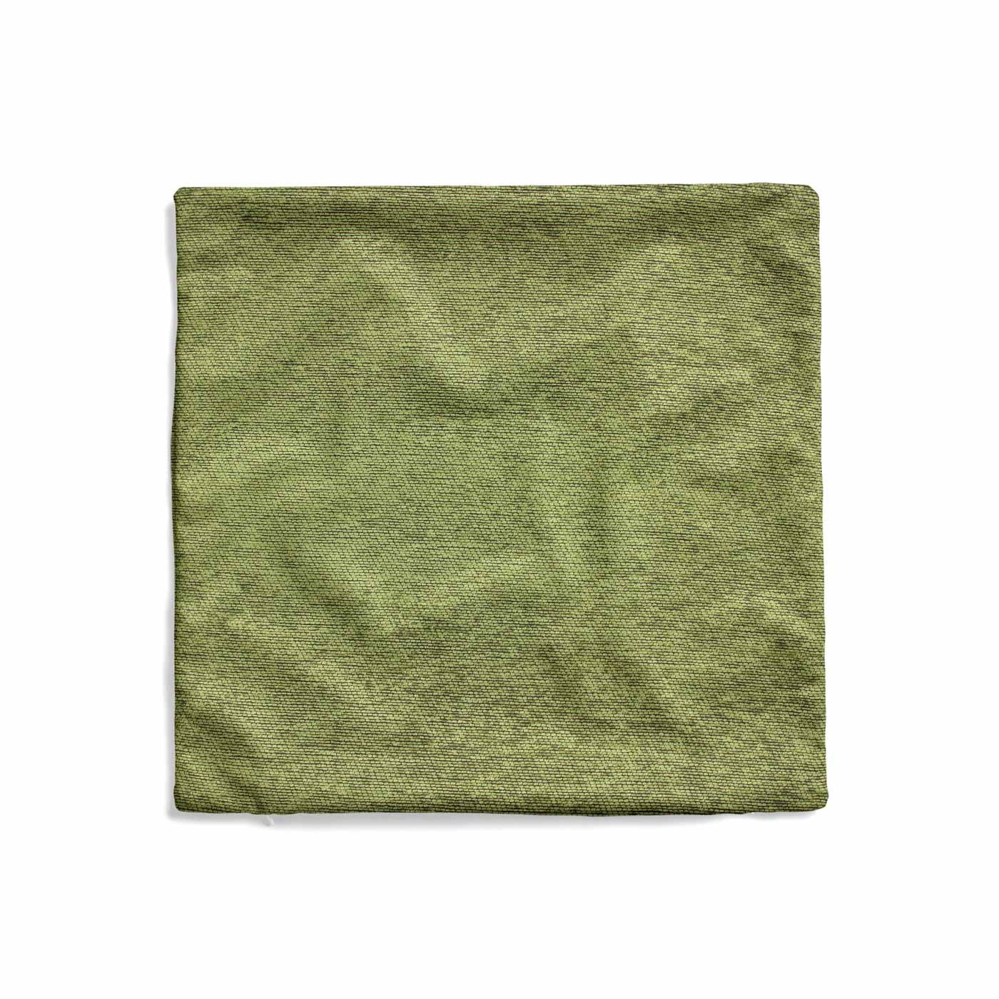 Green Lime Natural Cream Cushion Covers 18" x 18" (45cm x 45cm) Cover