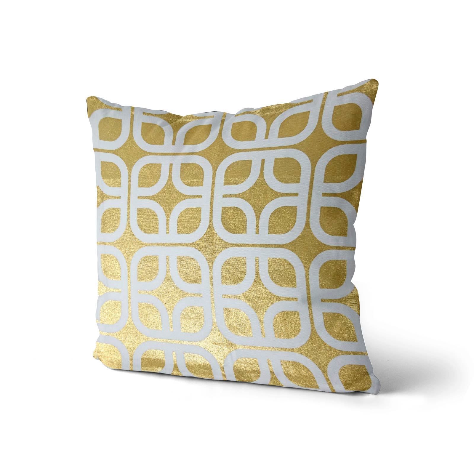 Gold Cushion Covers Cream Natural Metallic Sparkle Throw Cushion Cover