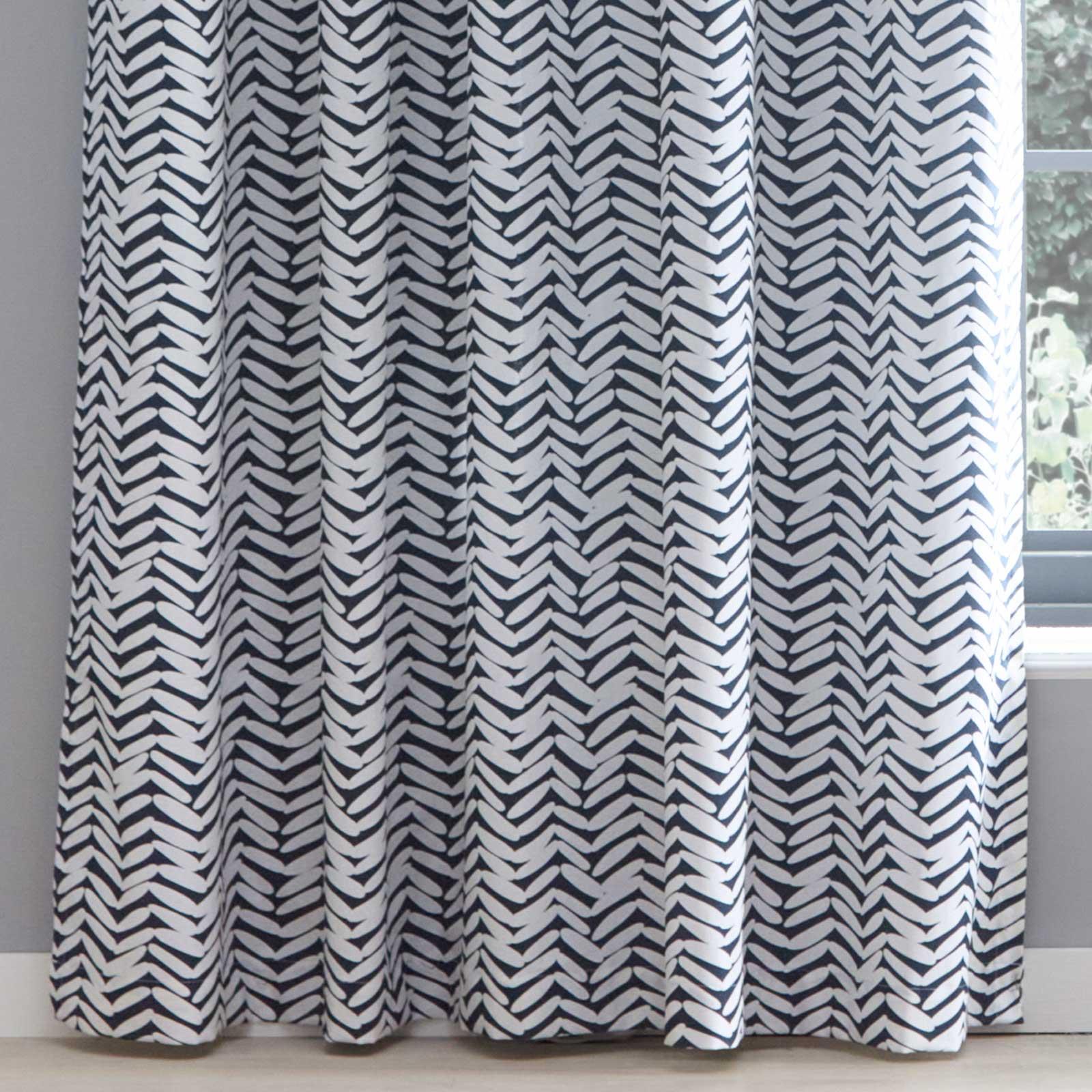 Navy Eyelet Curtains Geometric Chenille Ready Made Lined Ring Top Curtain Pairs Navy Eyelet Curtains Geometric Chenille Ready Made Lined Ring Top Curtain Pairs