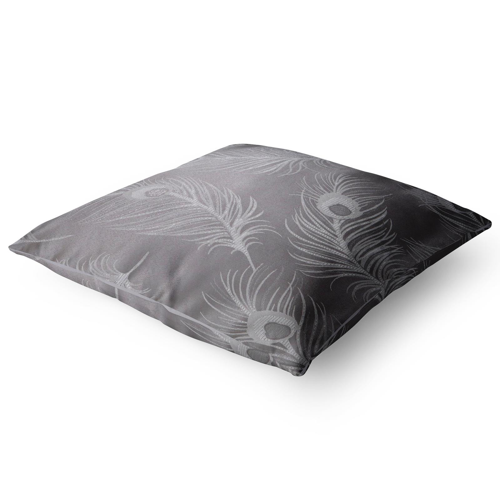 Grey Cushion Covers Charcoal Silver Sofa Throw Cushion Cover 18" x 18