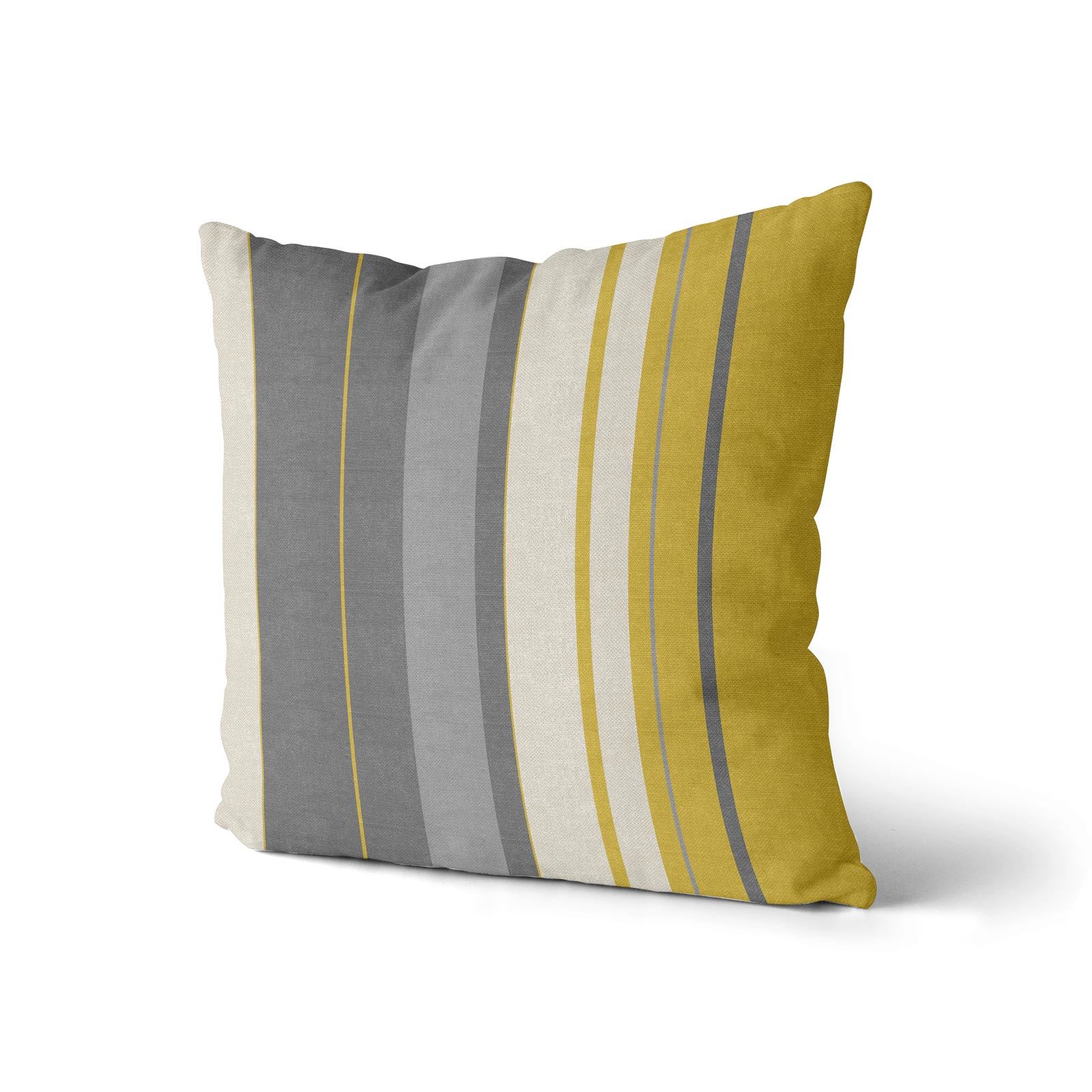 Grey Ochre Mustard Cushion Cover Collection 17"/18" Covers Filled