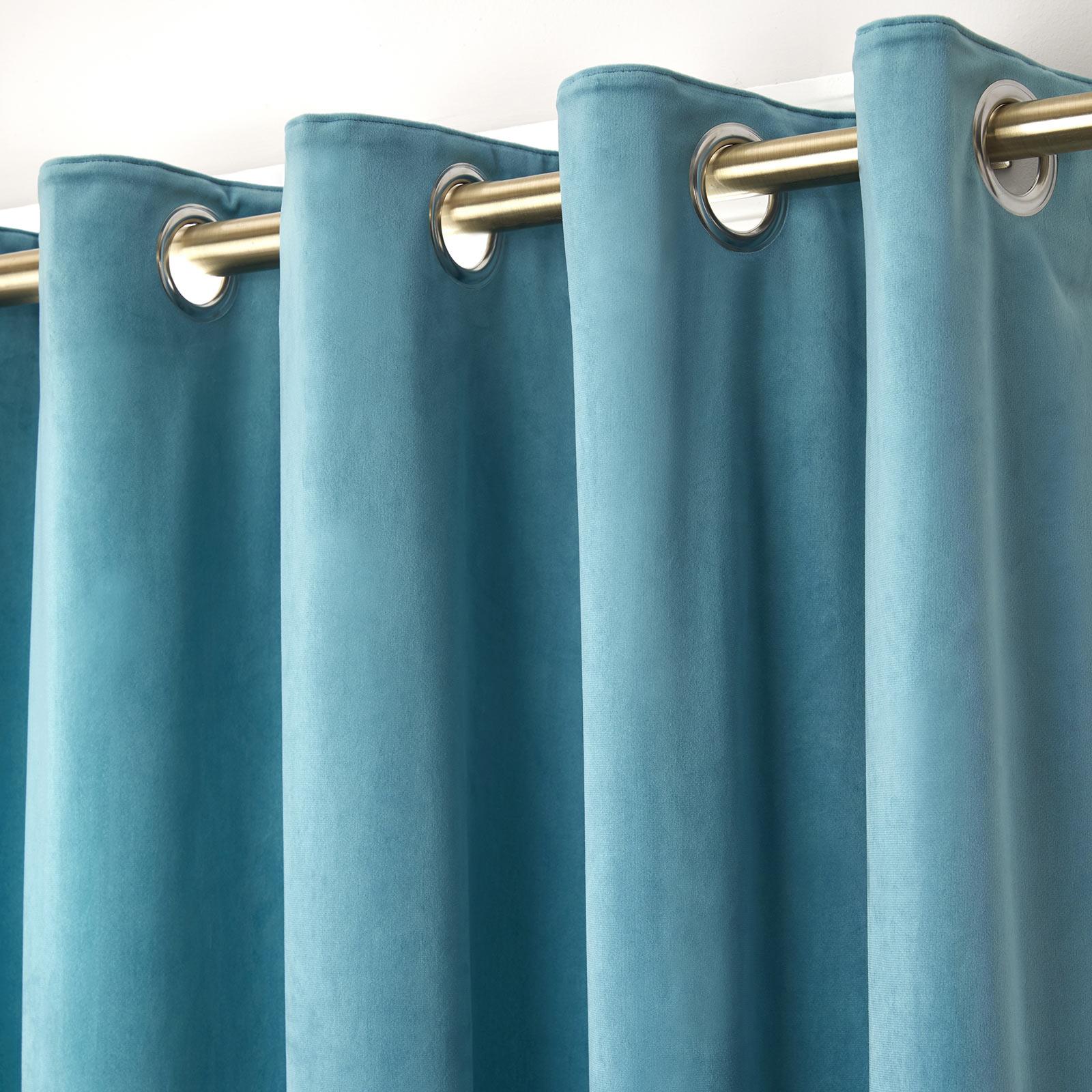 Blackout Eyelet Curtains Montrose Velvet Curtain Pairs Laurence Llewelyn-Bowen Świetna wartość, prawdziwa gwarancja