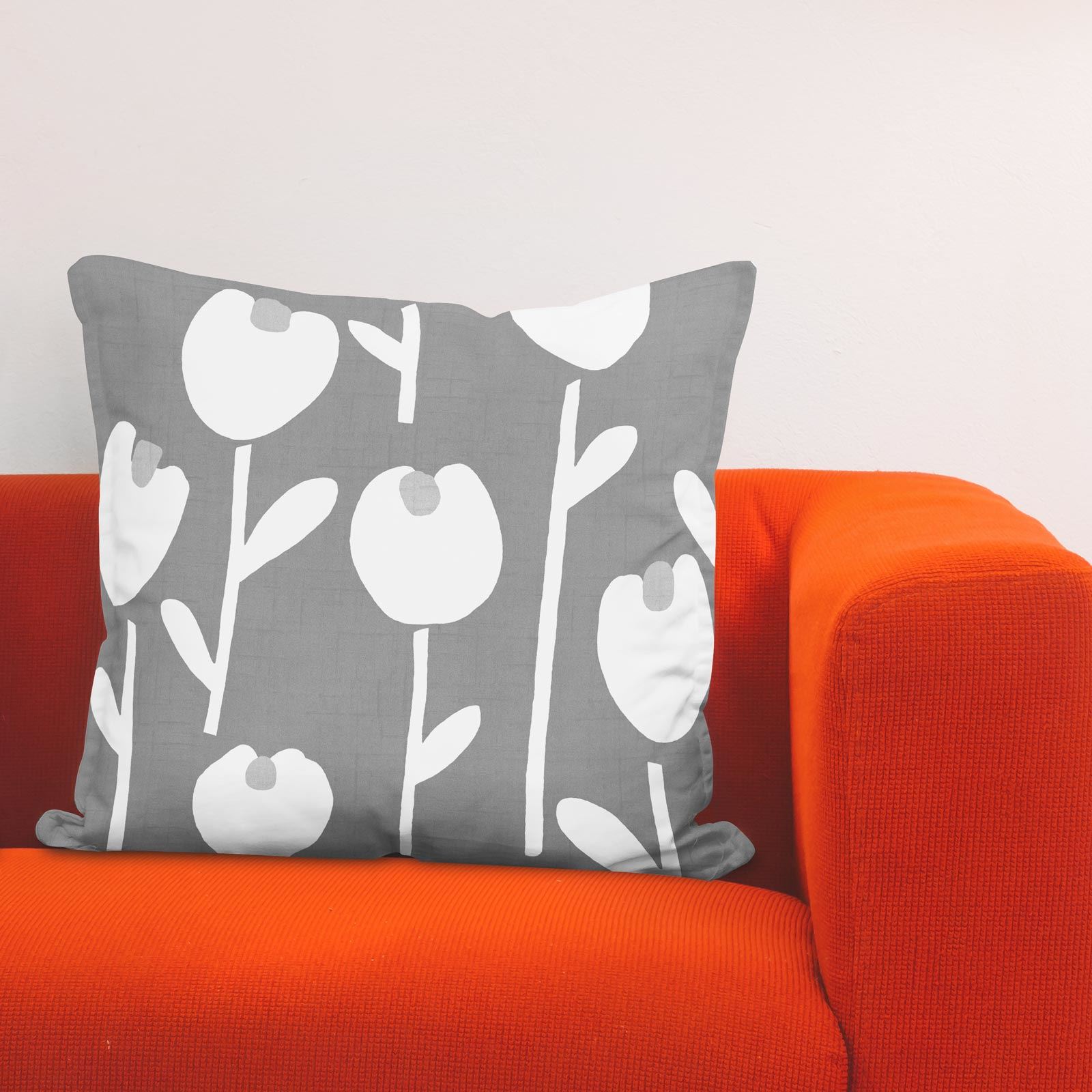 Grey Ochre Mustard Cushion Cover Collection 17"/18" Covers Filled