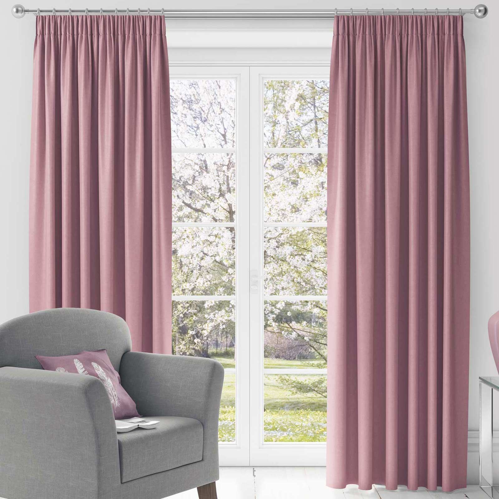 Thermal Blackout Curtains Lewis Tape Top Lined Ready Pencil Pleat