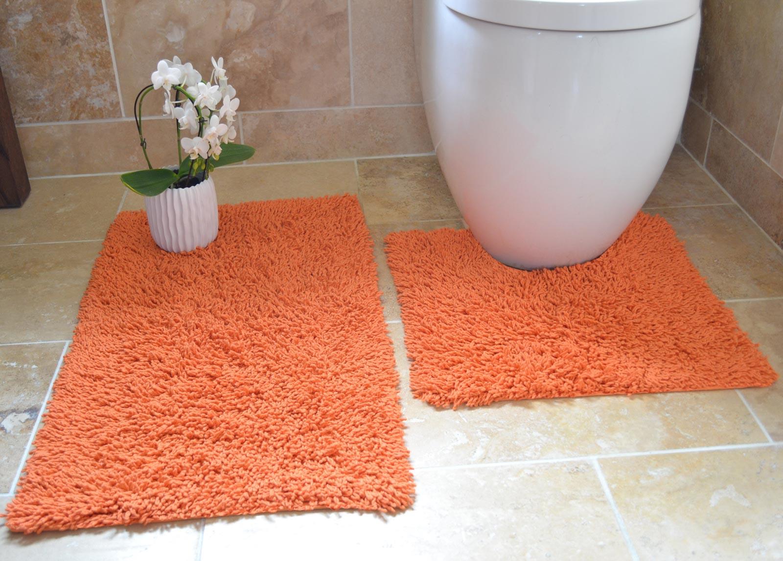 2 Piece Bath Mat Pedestal Set Tumble Twist 100 Cotton Bath Toilet