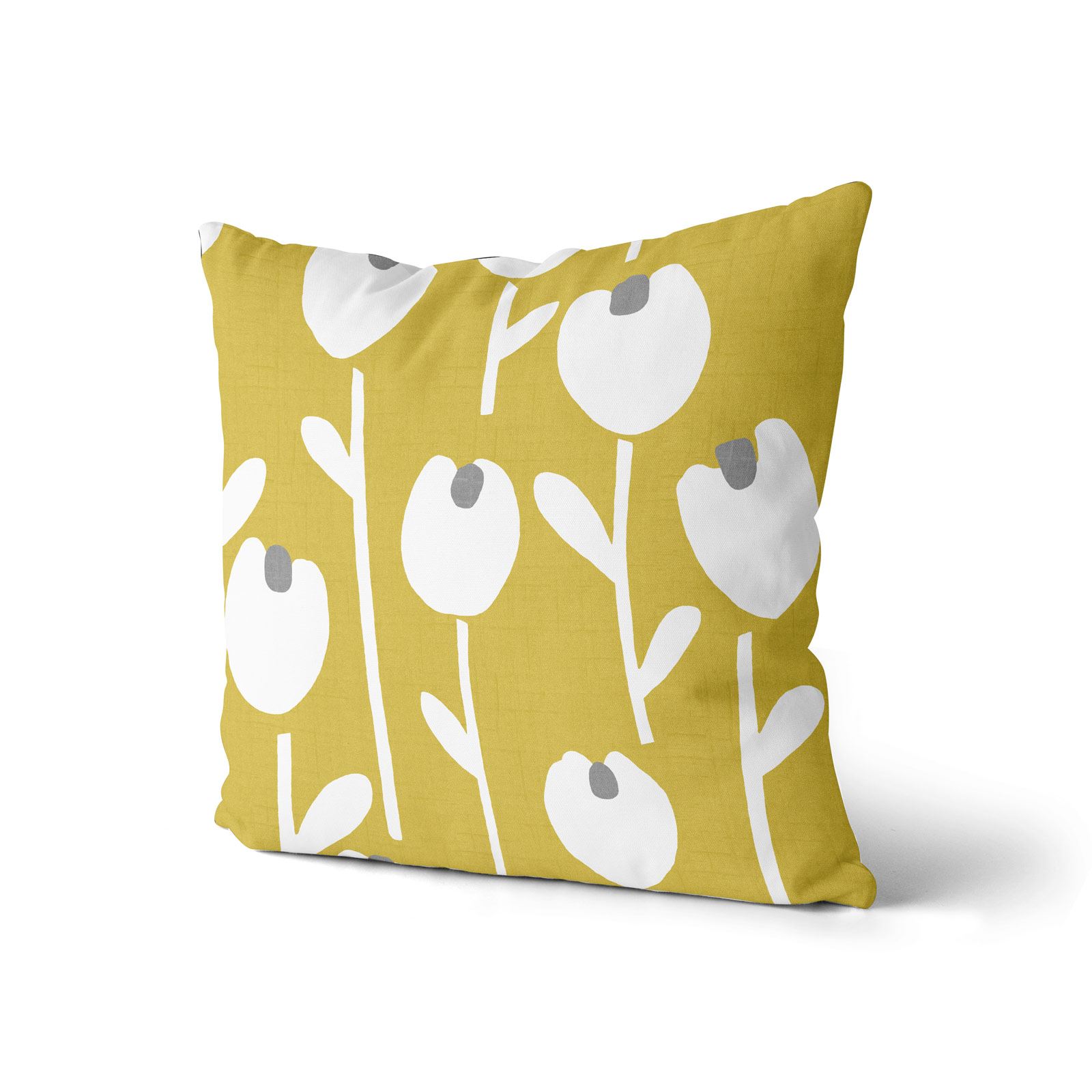 Grey Ochre Mustard Cushion Cover Collection 17"/18" Covers Filled